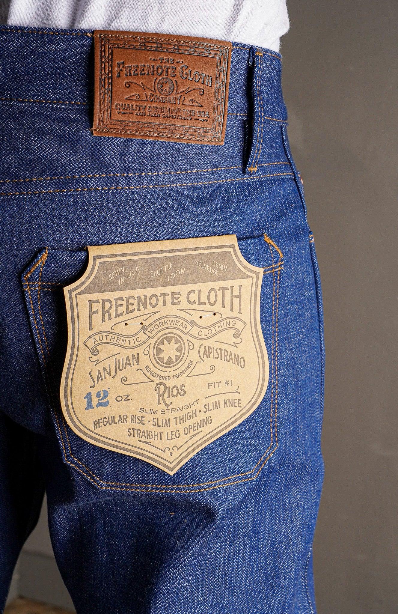 Freenote clothing co Rios popular 02 selvedge actual size 32x27.5