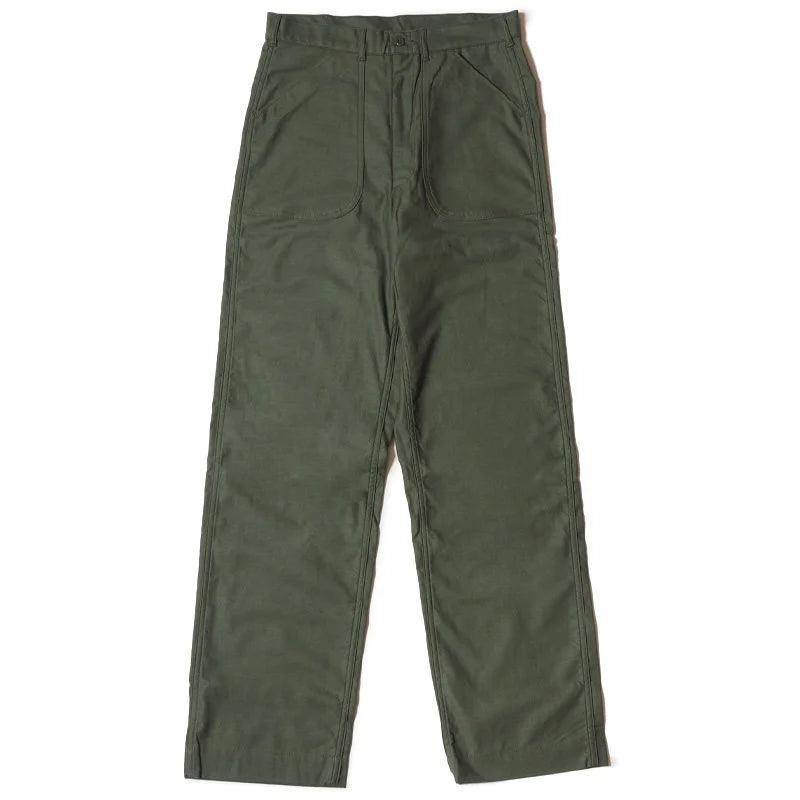 Denime Lot 225 Back Satin Baker Pant - OD Green