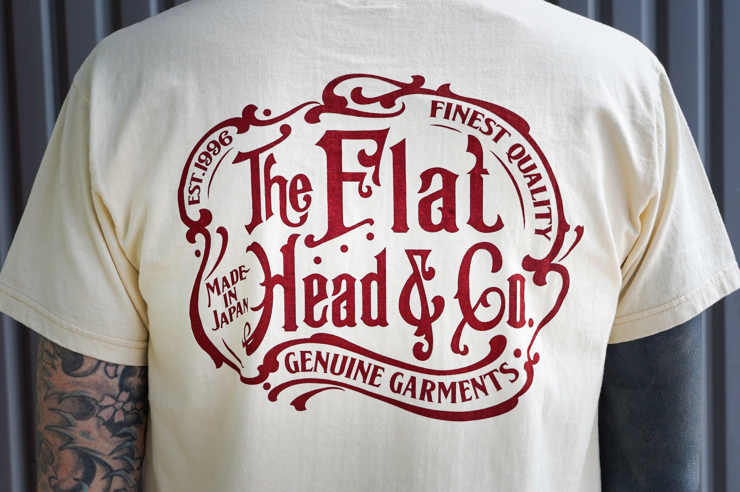 The Flat Head FN-THC-044 Graphic Tee - Cream