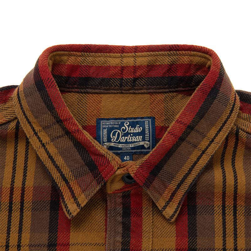 Studio D'Artisan 5714 Heavy Flannel Shirt - Yellow