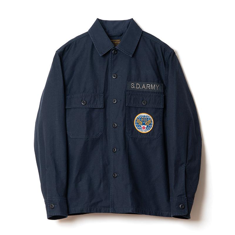 Studio D'Artisan 5716 Military Shirt Jacket - Navy