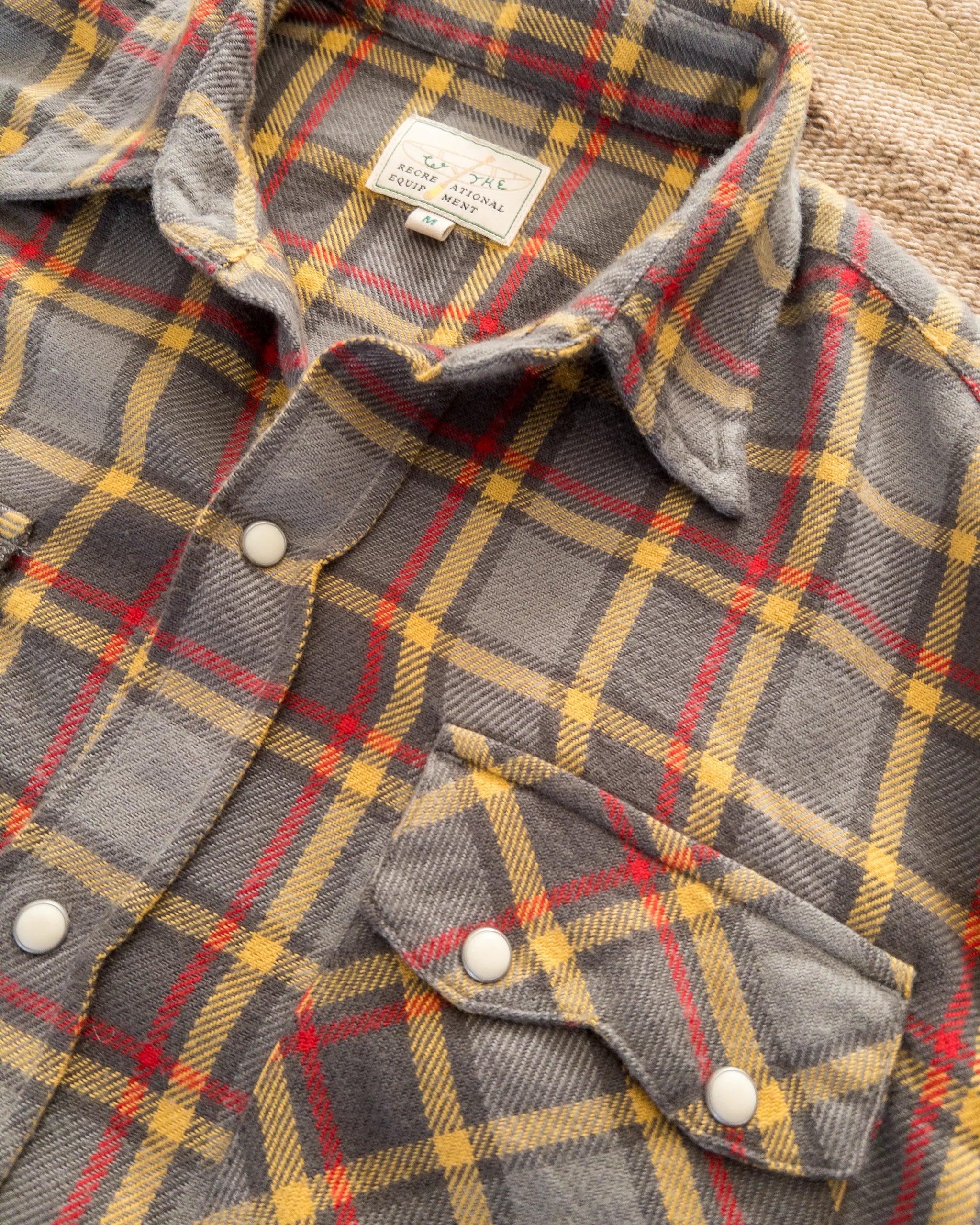 Wythe Flannel Pearlsnap Shirt - Dusk Plaid