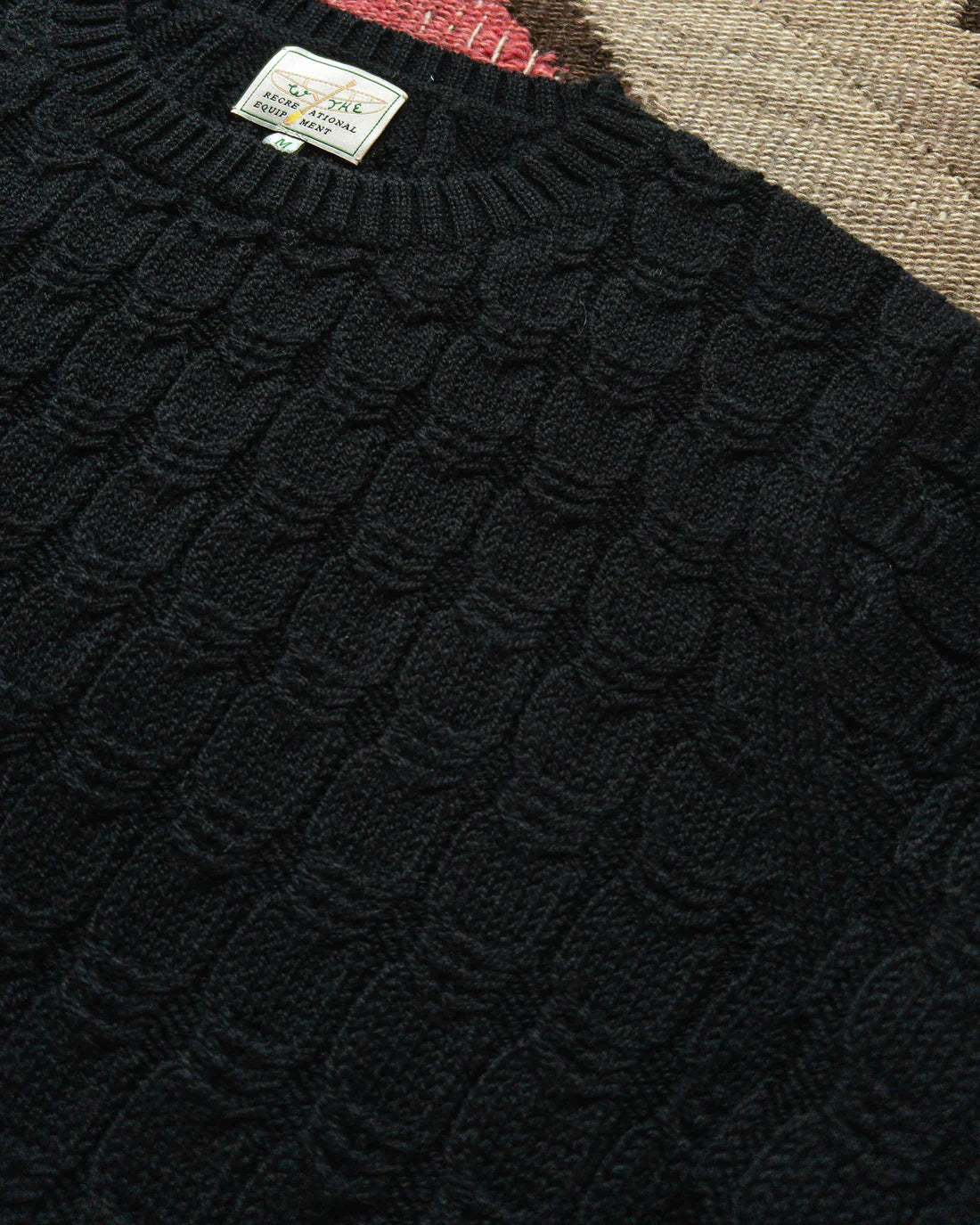 Wythe Highland Cableknit Sweater - Black