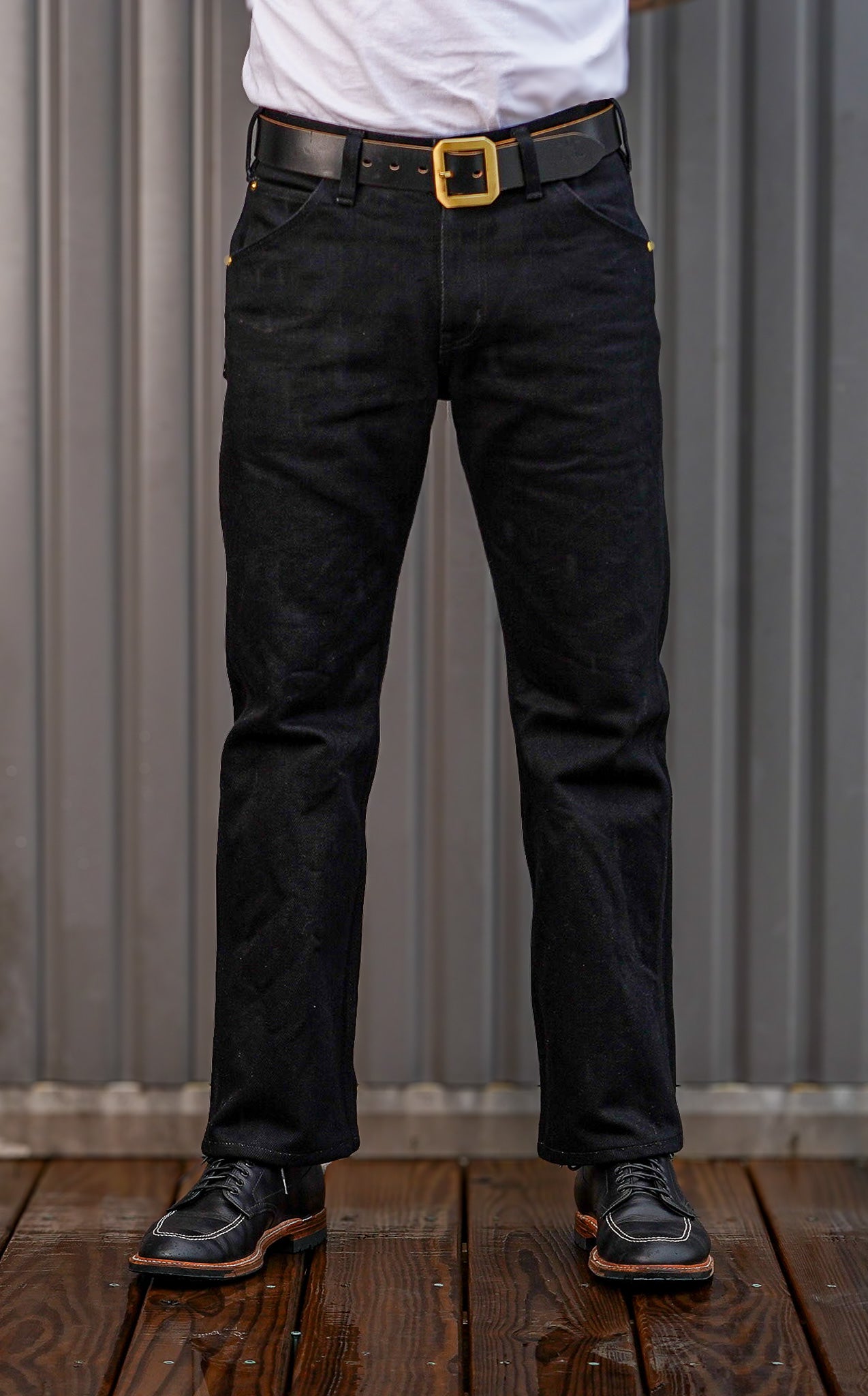 Iron Heart IH-829-BLK 21oz Serge Work Pants - Black