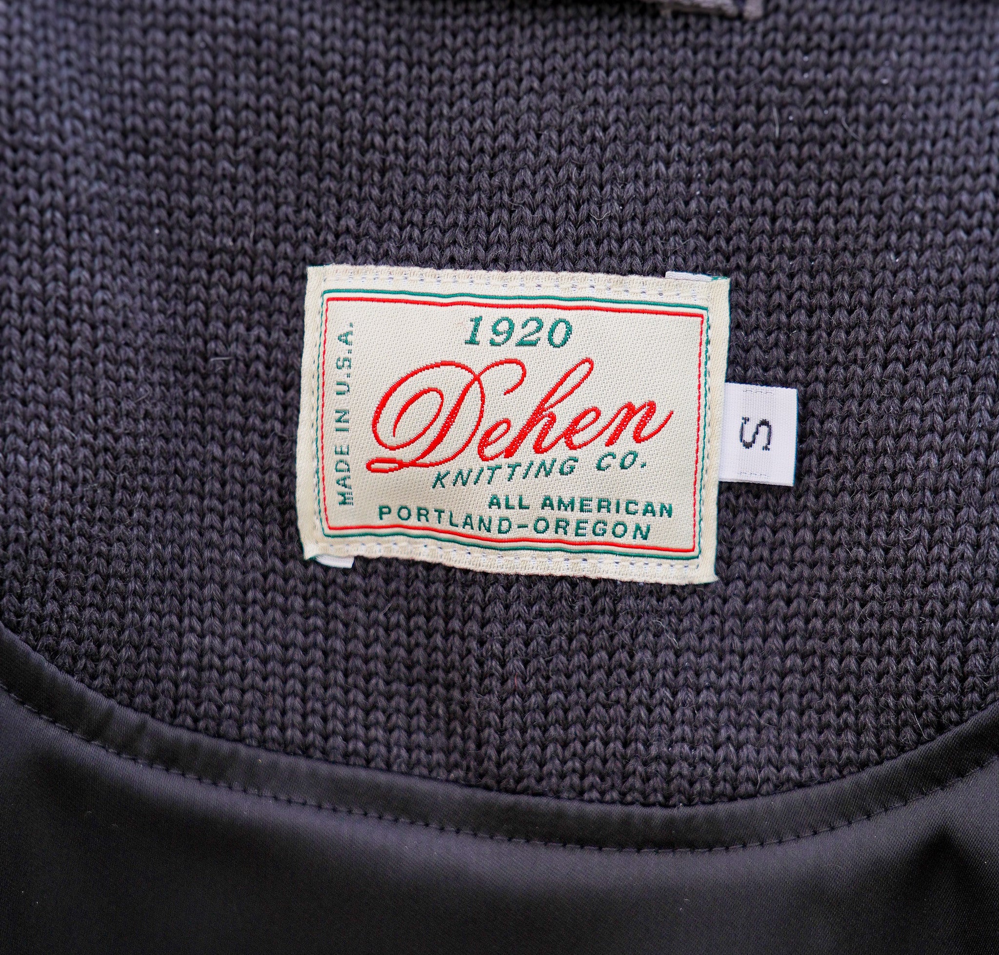 Dehen 1920 Lined Submariner Sweater - Dark Charcoal