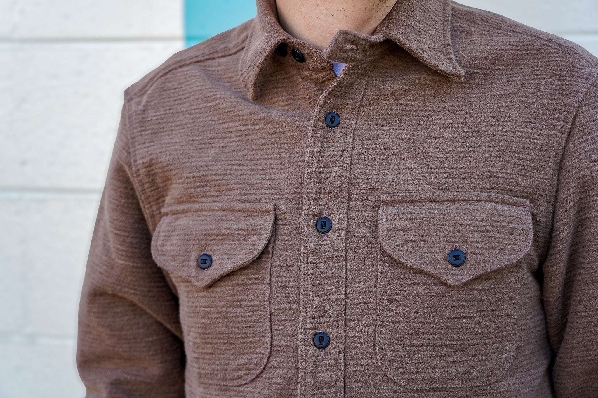 Freenote Cloth Wells Shirt - Tan Brushed Corduroy