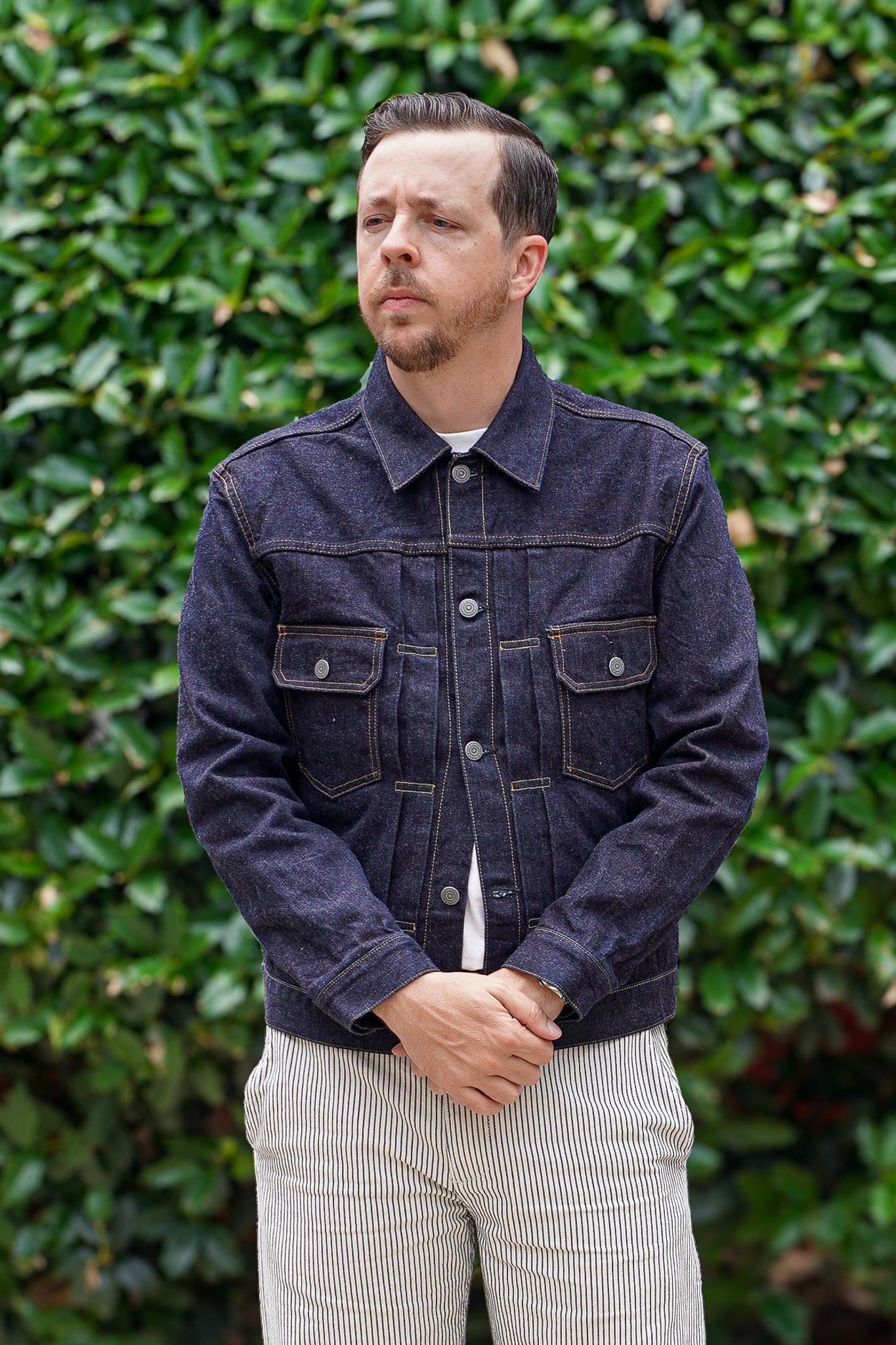 The Flat Head FN-OJ-D002 14.5oz Selvedge Denim Type II Jacket - Indigo