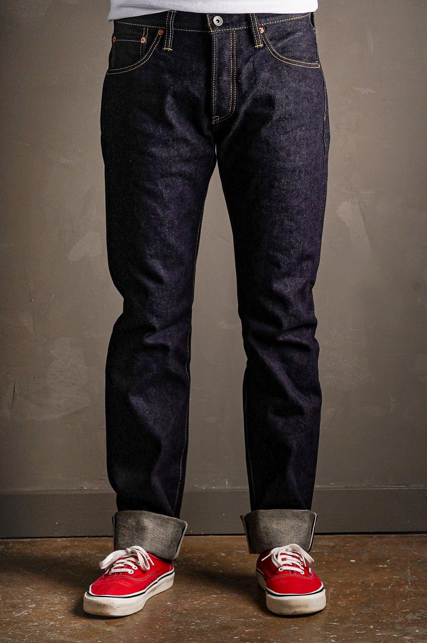 Iron Heart IH-777S-142 14oz Selvedge Denim Slim Tapered Cut Jeans - Indigo