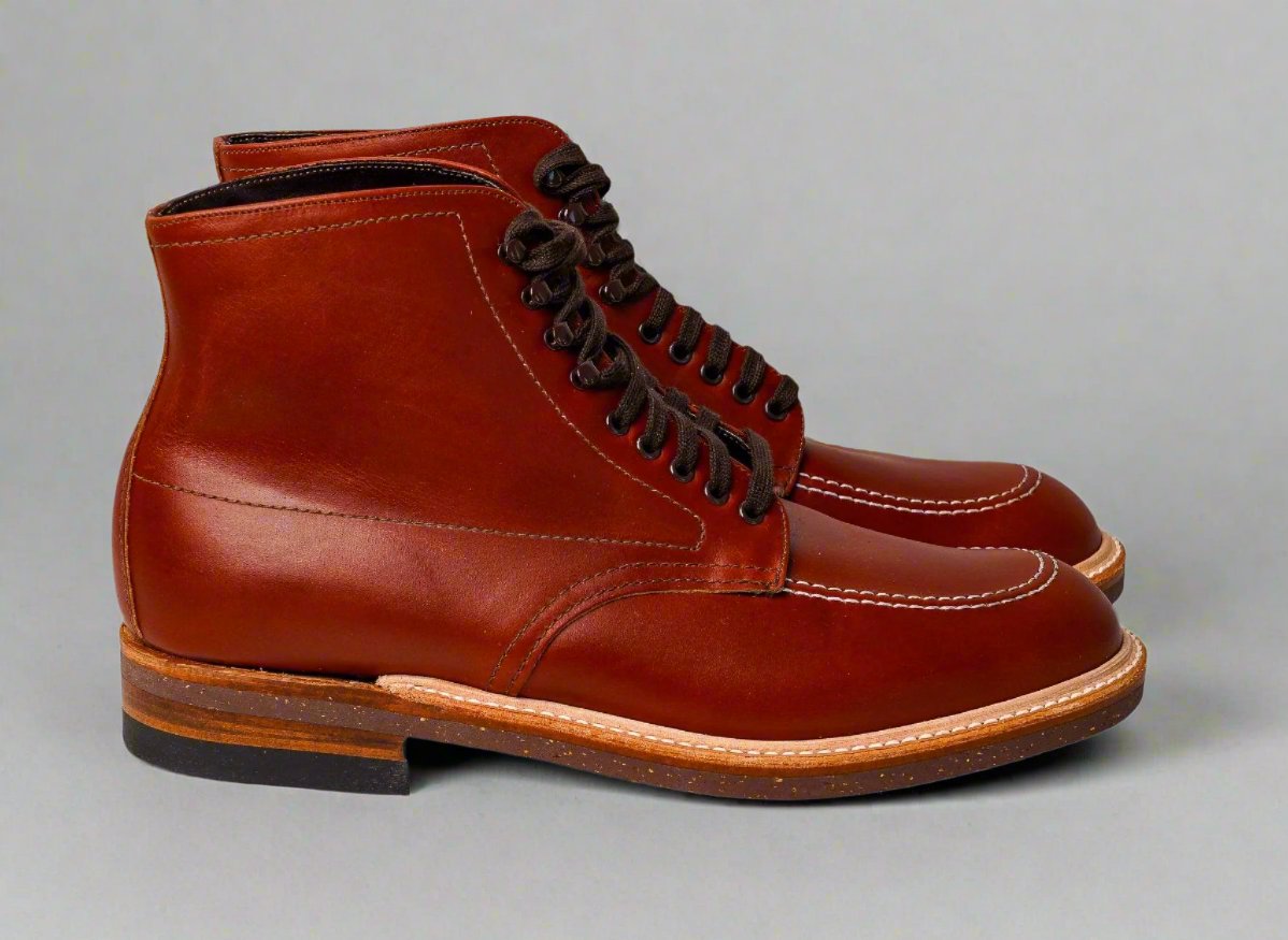 Alden 405 Moc Toe Indy Boot - Brown Leather