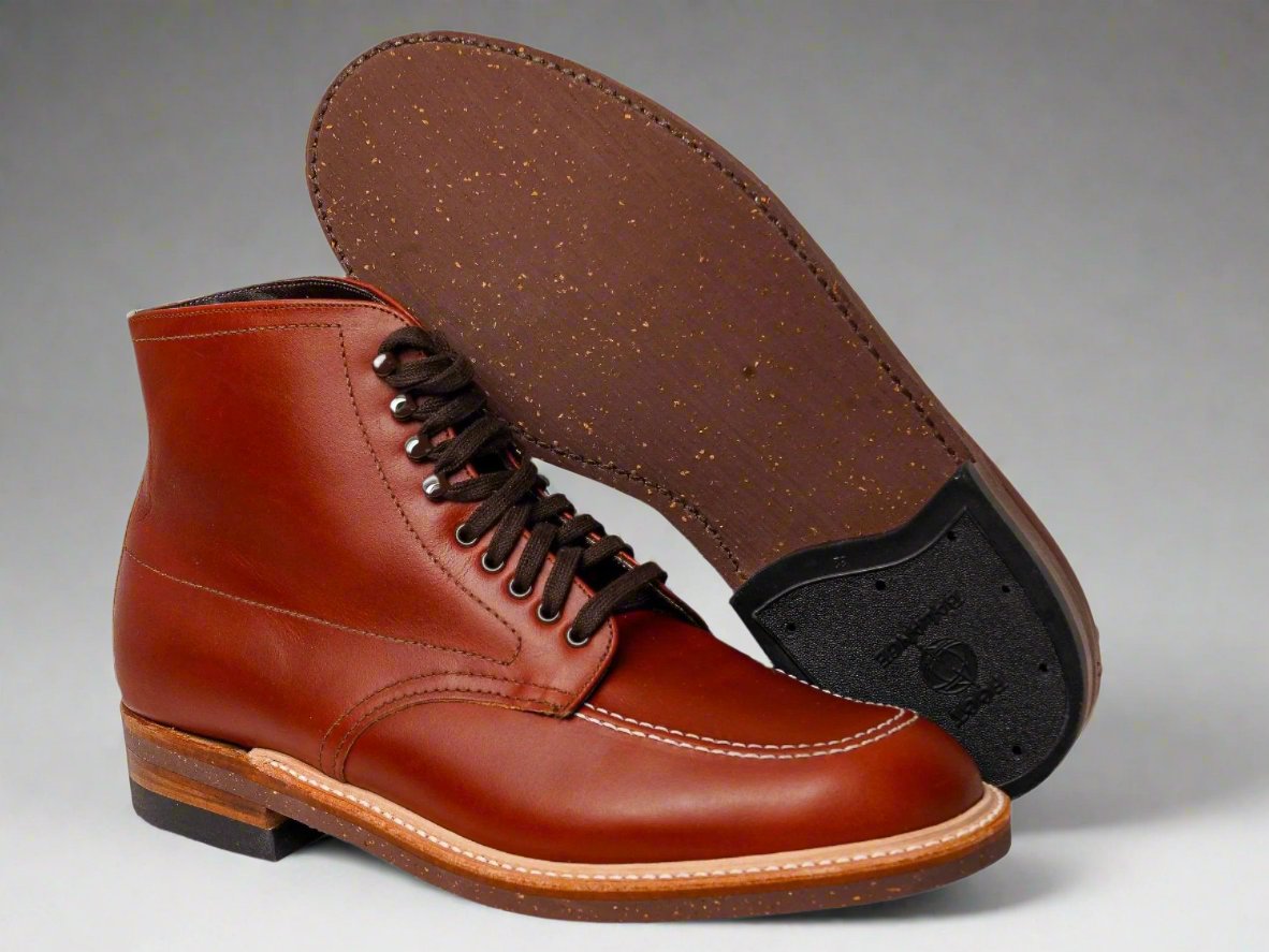 Alden 405 Moc Toe Indy Boot Brown Leather