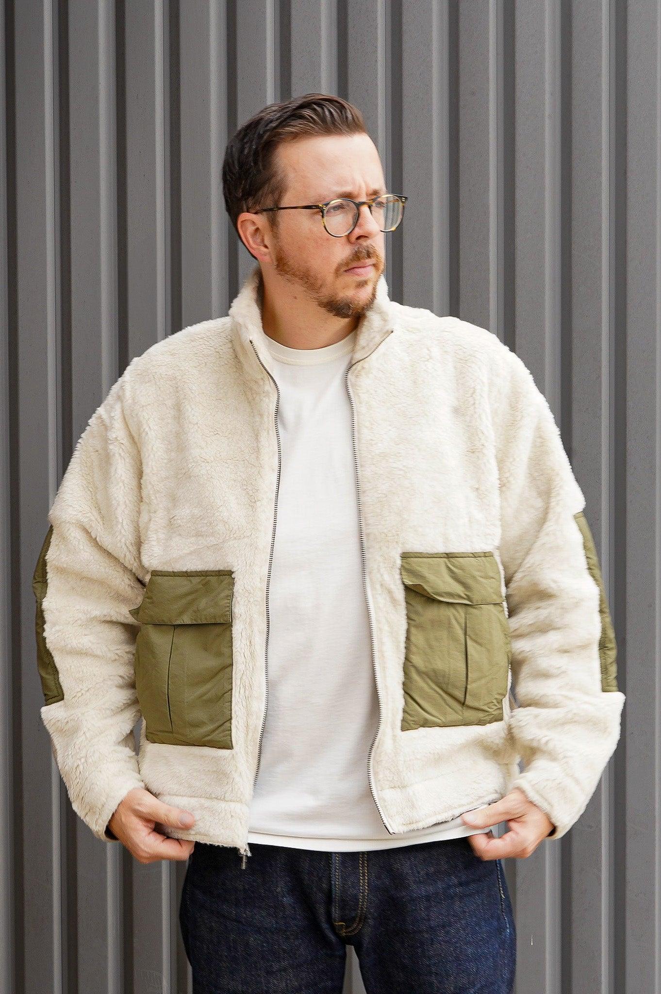 3sixteen Fleece Jacket ~ Ecru Wool Fleece