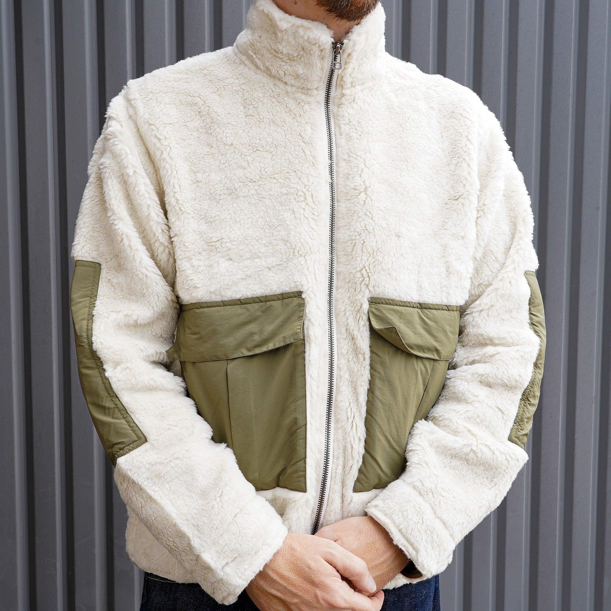 3sixteen Fleece Jacket ~ Ecru Wool Fleece