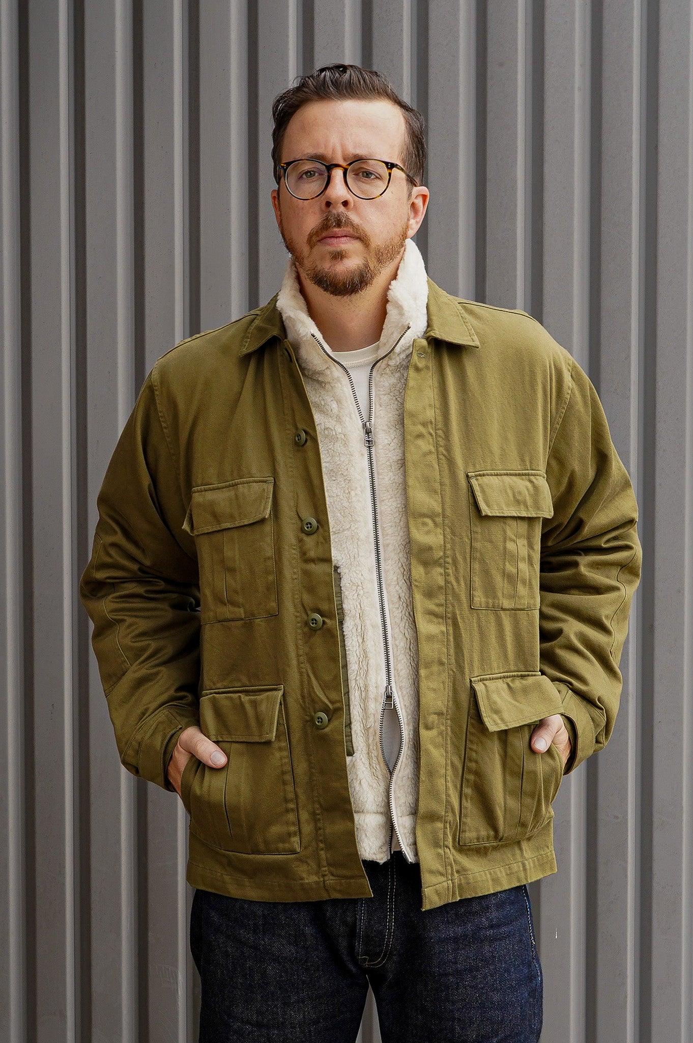 3sixteen BDU Jacket ~ Olive Back Satin