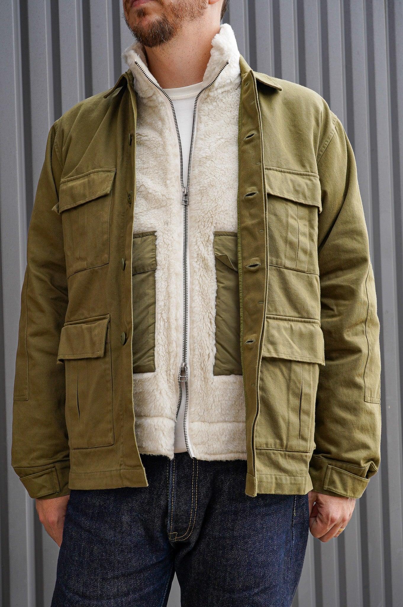 3sixteen Fleece Jacket ~ Ecru Wool Fleece