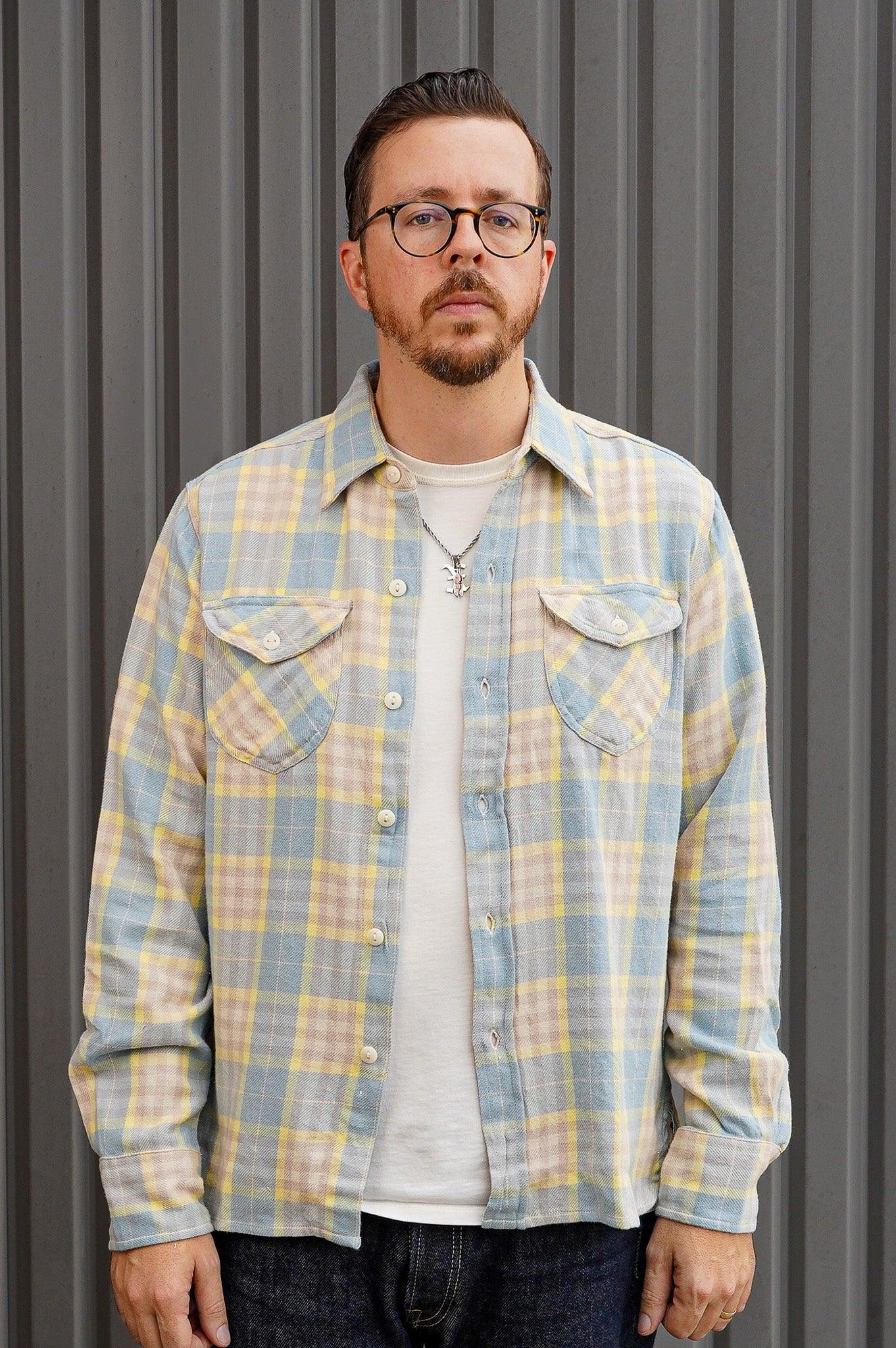 Wythe Flannel Workshirt - Sand Dunes Sunrise