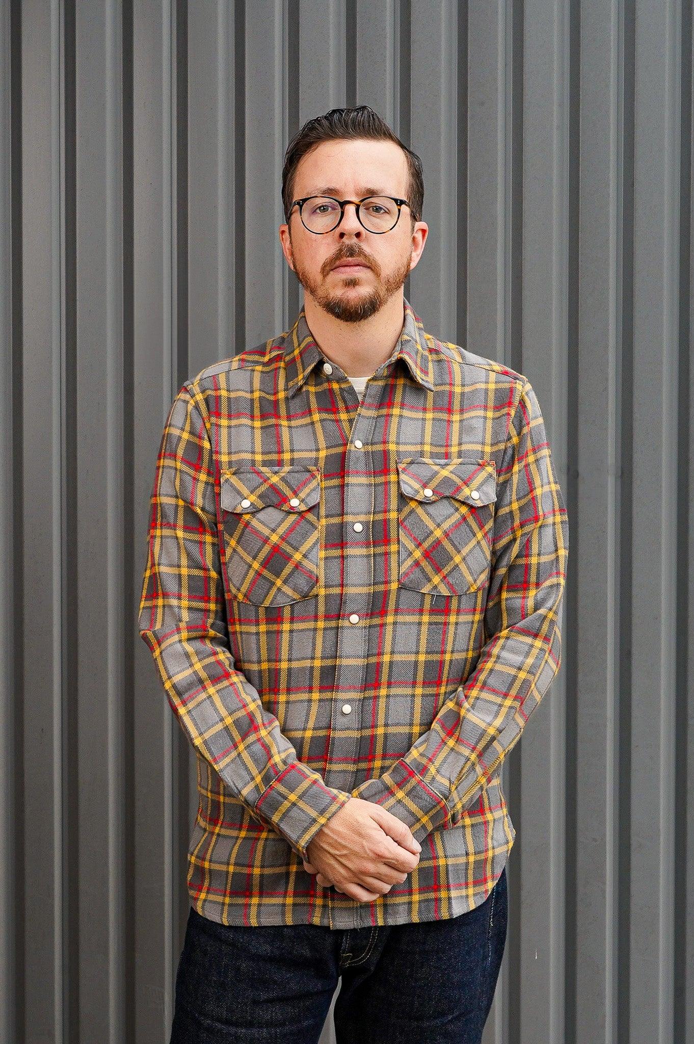 Wythe Flannel Pearlsnap Shirt - Dusk Plaid