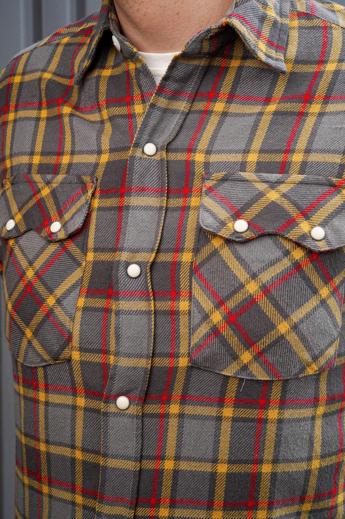 Wythe Flannel Pearlsnap Shirt - Dusk Plaid