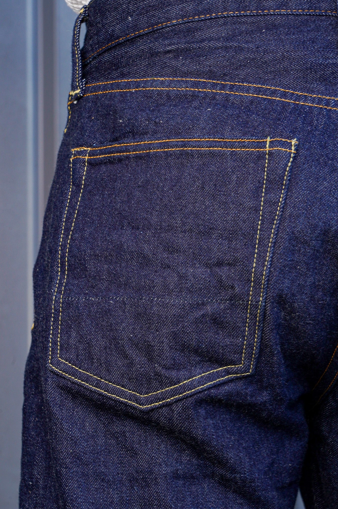 Studio D'Artisan SD-800 Tapered Fit Natural Indigo Selvedge Denim - One Washed