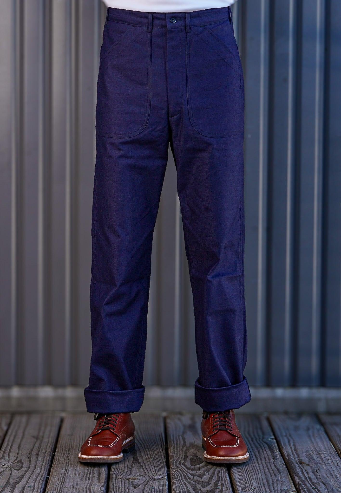 Denime Lot 225 Back Satin Baker Pant - Navy