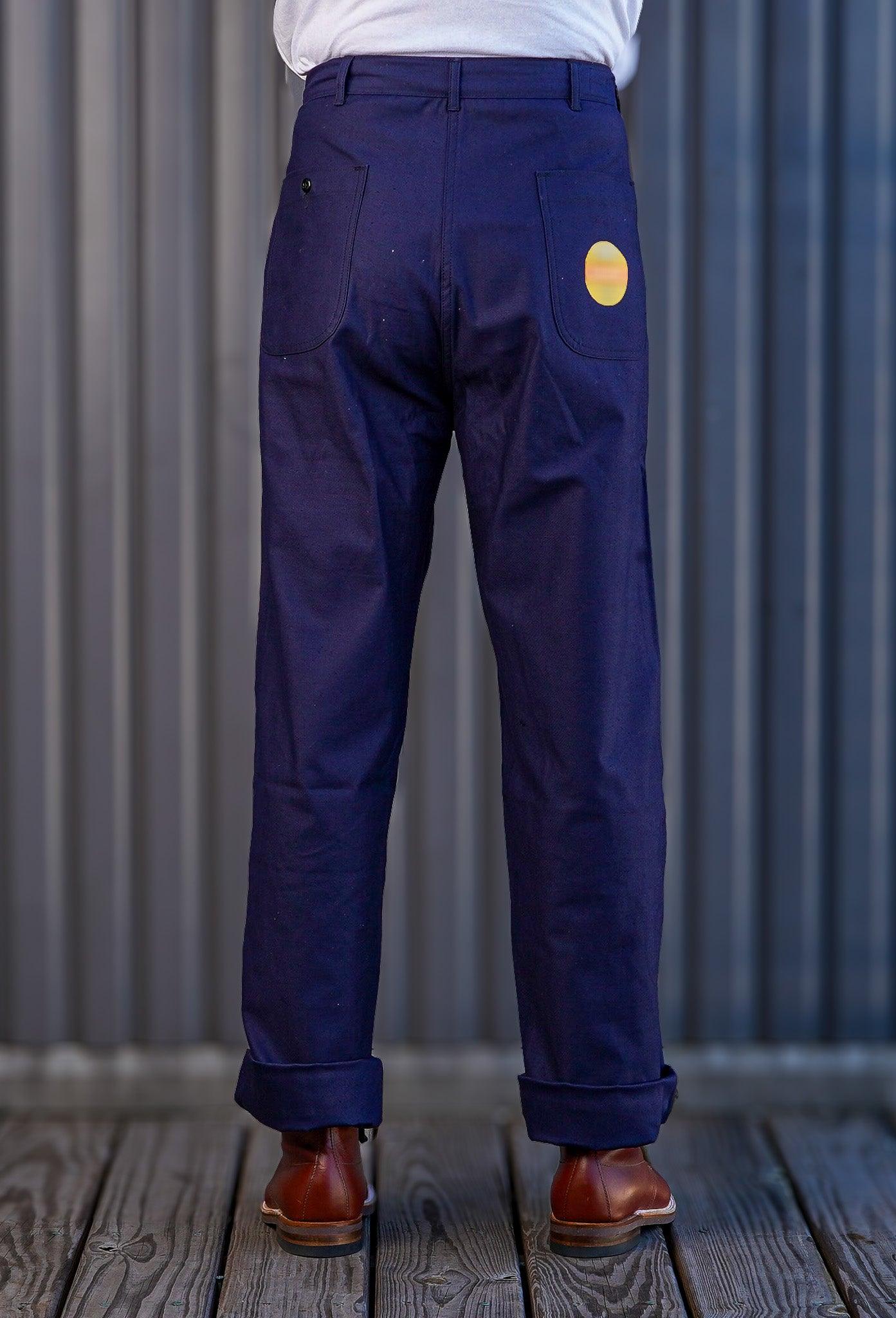 Denime Lot 225 Back Satin Baker Pant - Navy