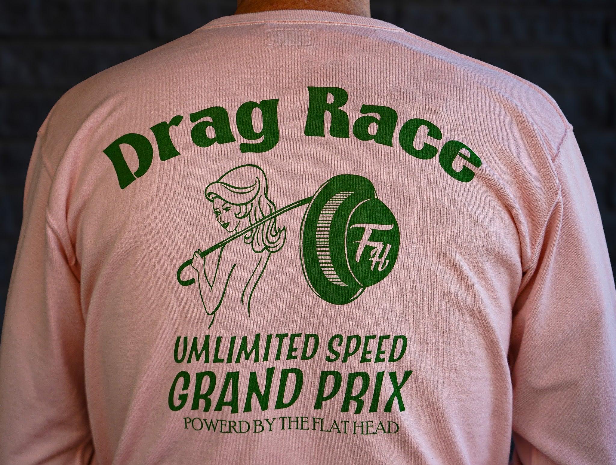 The Flat Head FN-TML-102 Drag Race LS Tee - Pink