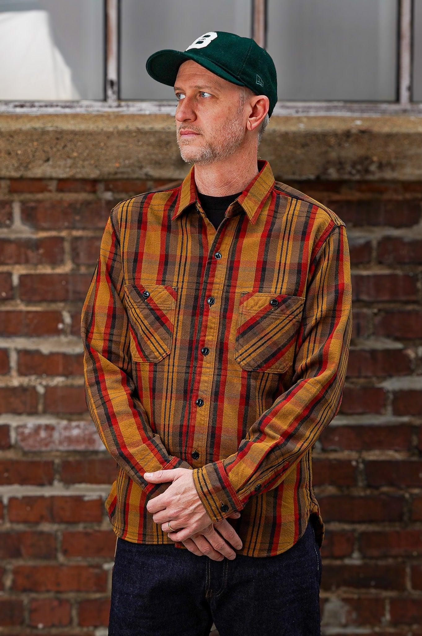 Studio D'Artisan 5714 Heavy Flannel Shirt - Yellow