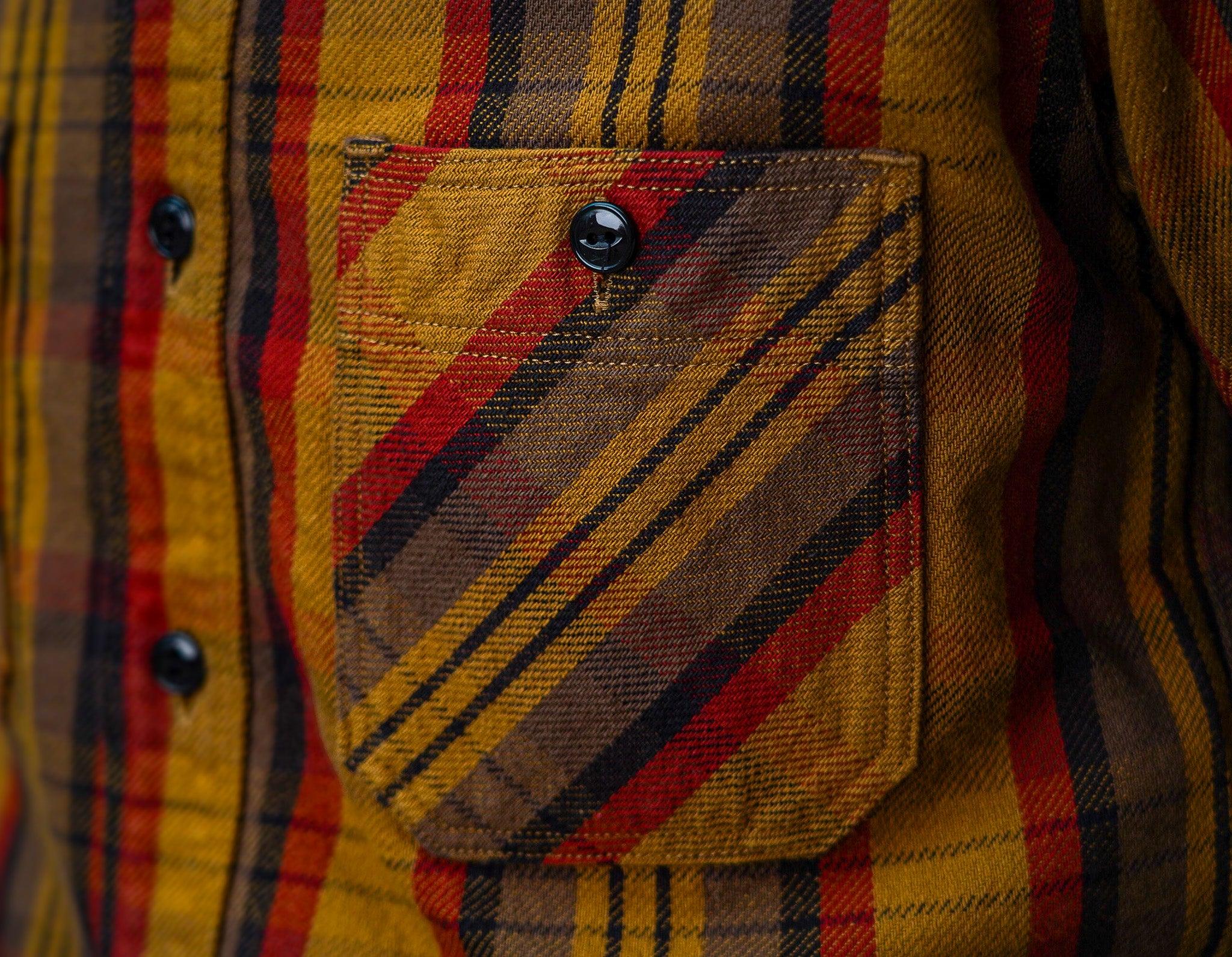 Studio D'Artisan 5714 Heavy Flannel Shirt - Yellow