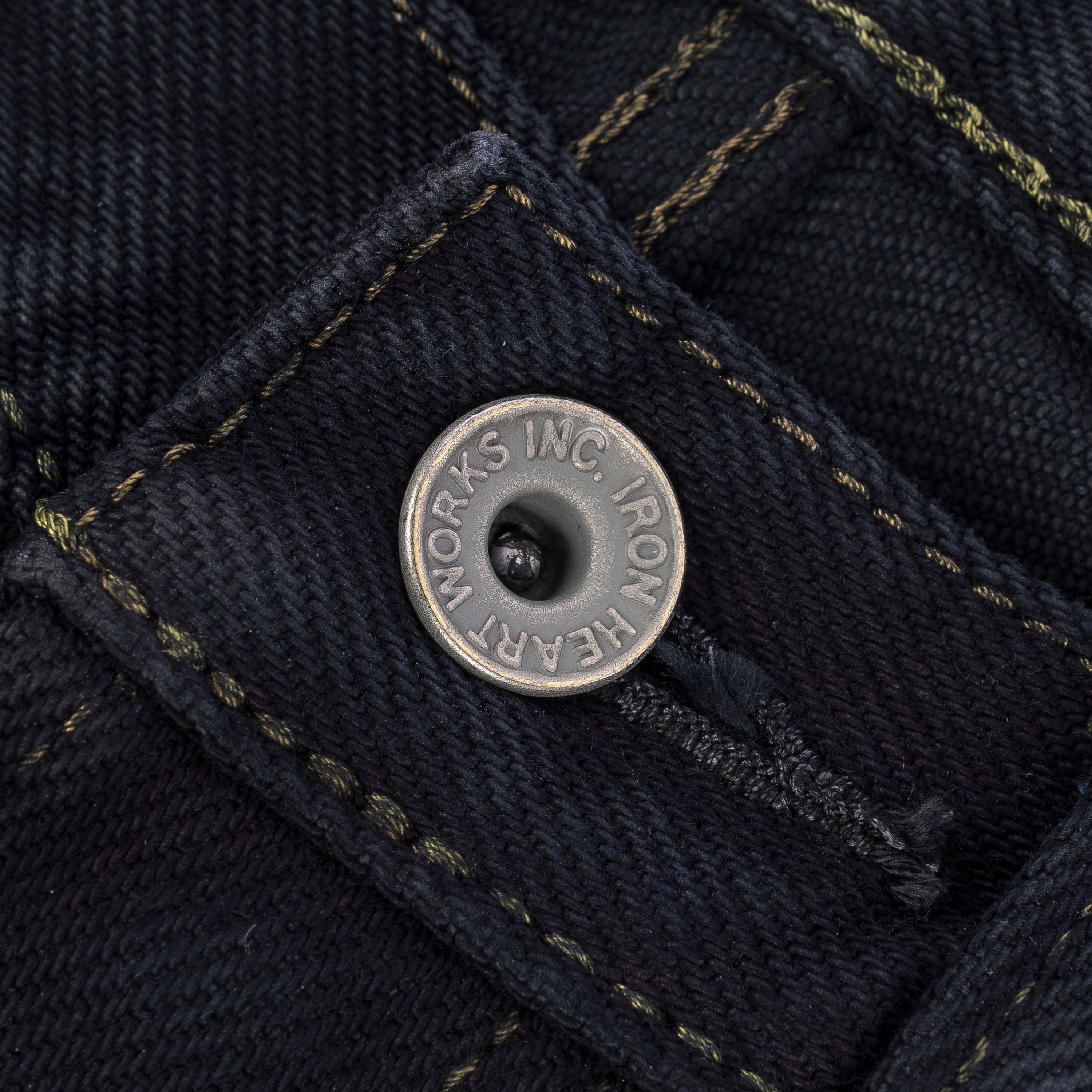 Iron Heart IH-888S-21od 21oz Selvedge Denim Medium/High Rise Tapered Cut Jeans - Indigo Overdyed Black