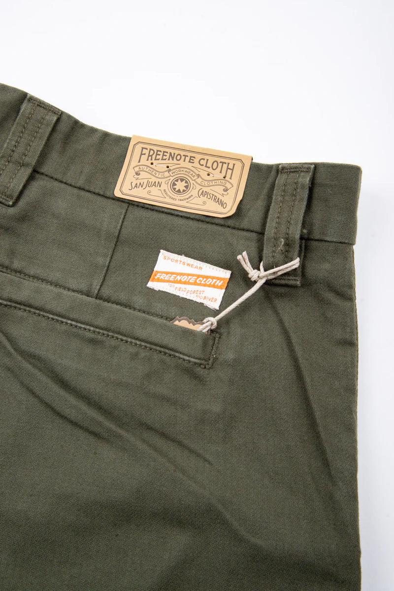 Freenote Cloth Deck Pant Straight Fit - Olive - Guilty Party