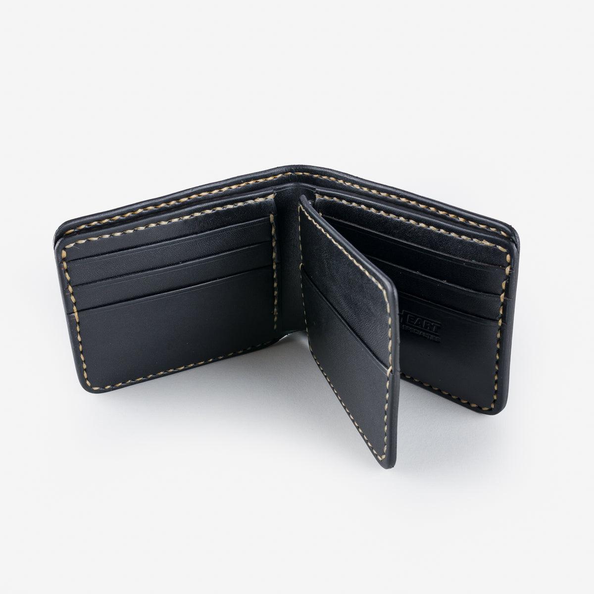 Iron Heart IHG-035-BLK Calf Folding Wallet - Black