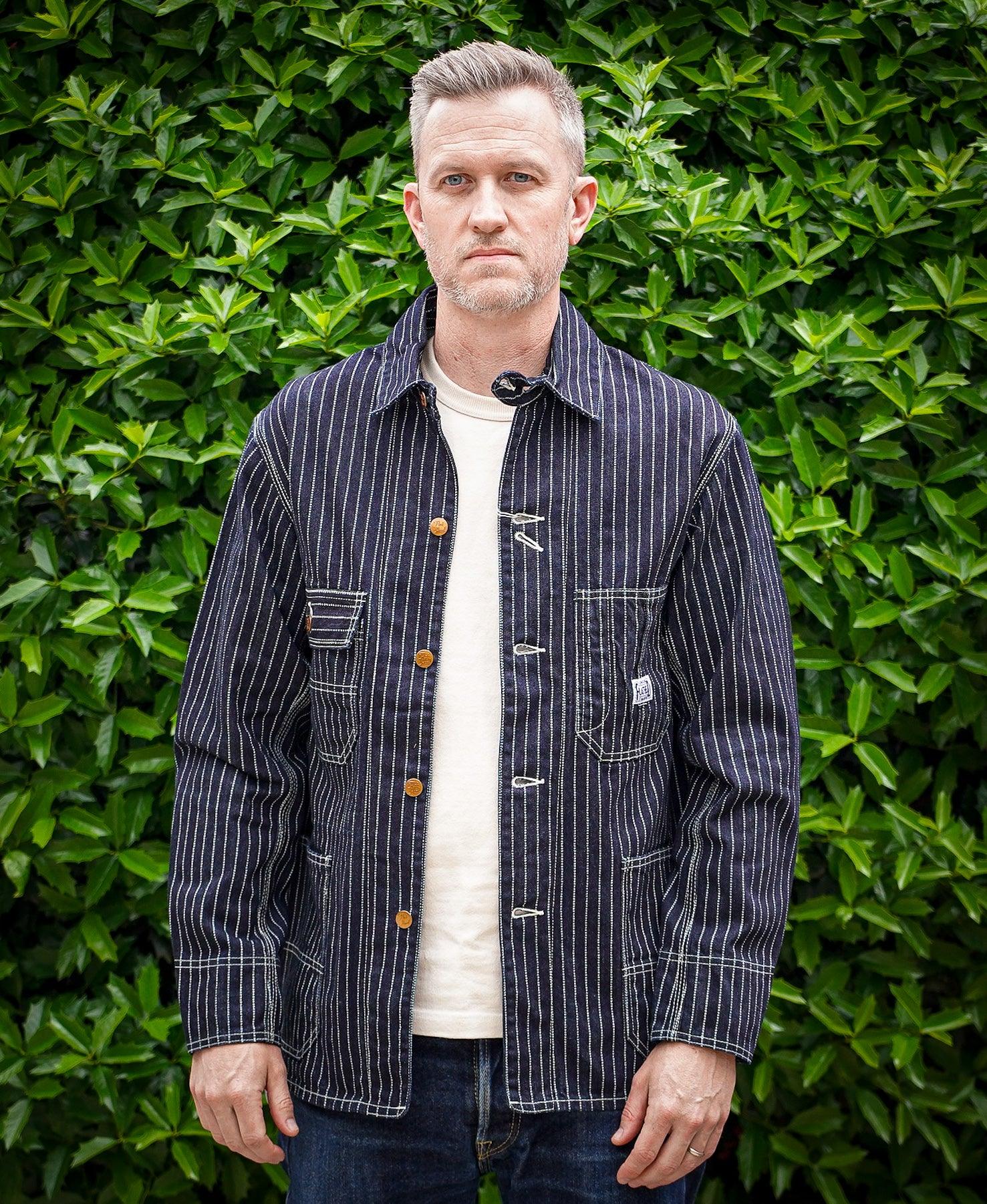 The Flat Head FN-OJ-DC701 10oz Wabash Coverall Jacket - Indigo