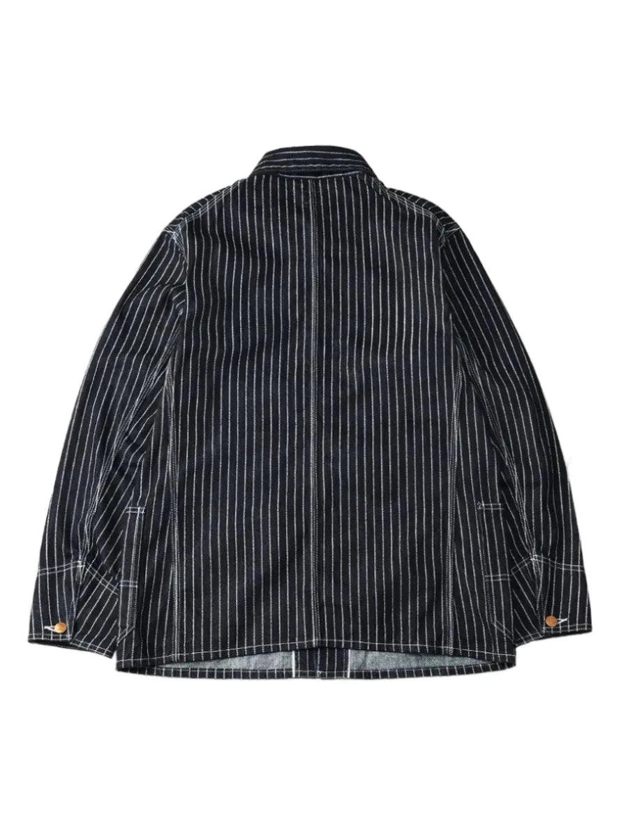 The Flat Head FN-OJ-DC701 10oz Wabash Coverall Jacket - Indigo