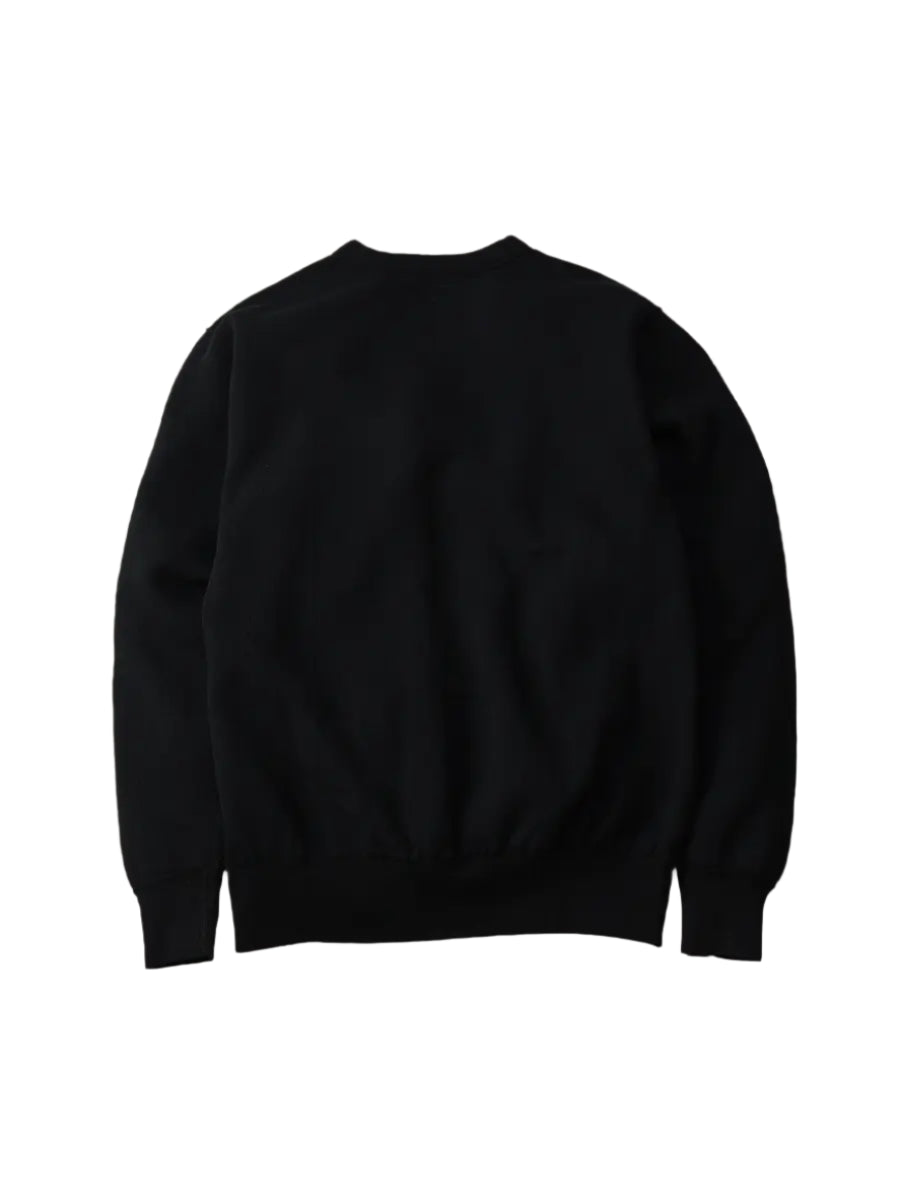 The Flat Head FN-SWC-301 Loopwheel Crewneck Sweatshirt - Black