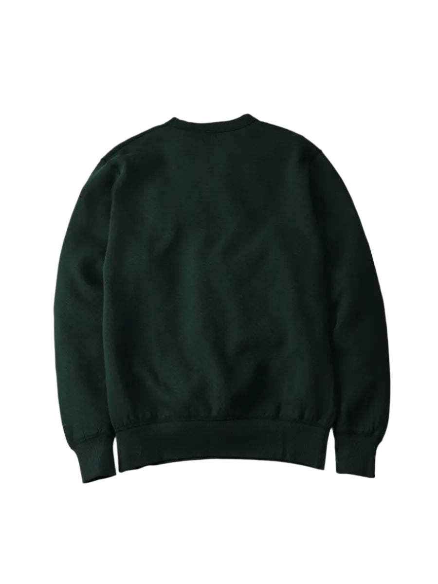 The Flat Head FN-SWC-301 Loopwheel Hooded Sweatshirt - Green