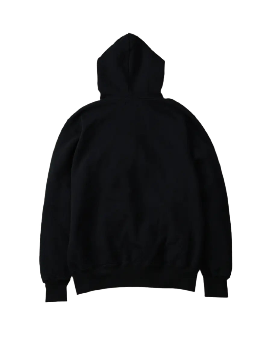 The Flat Head FN-SWP-301 Loopwheel Hooded Sweatshirt - Black