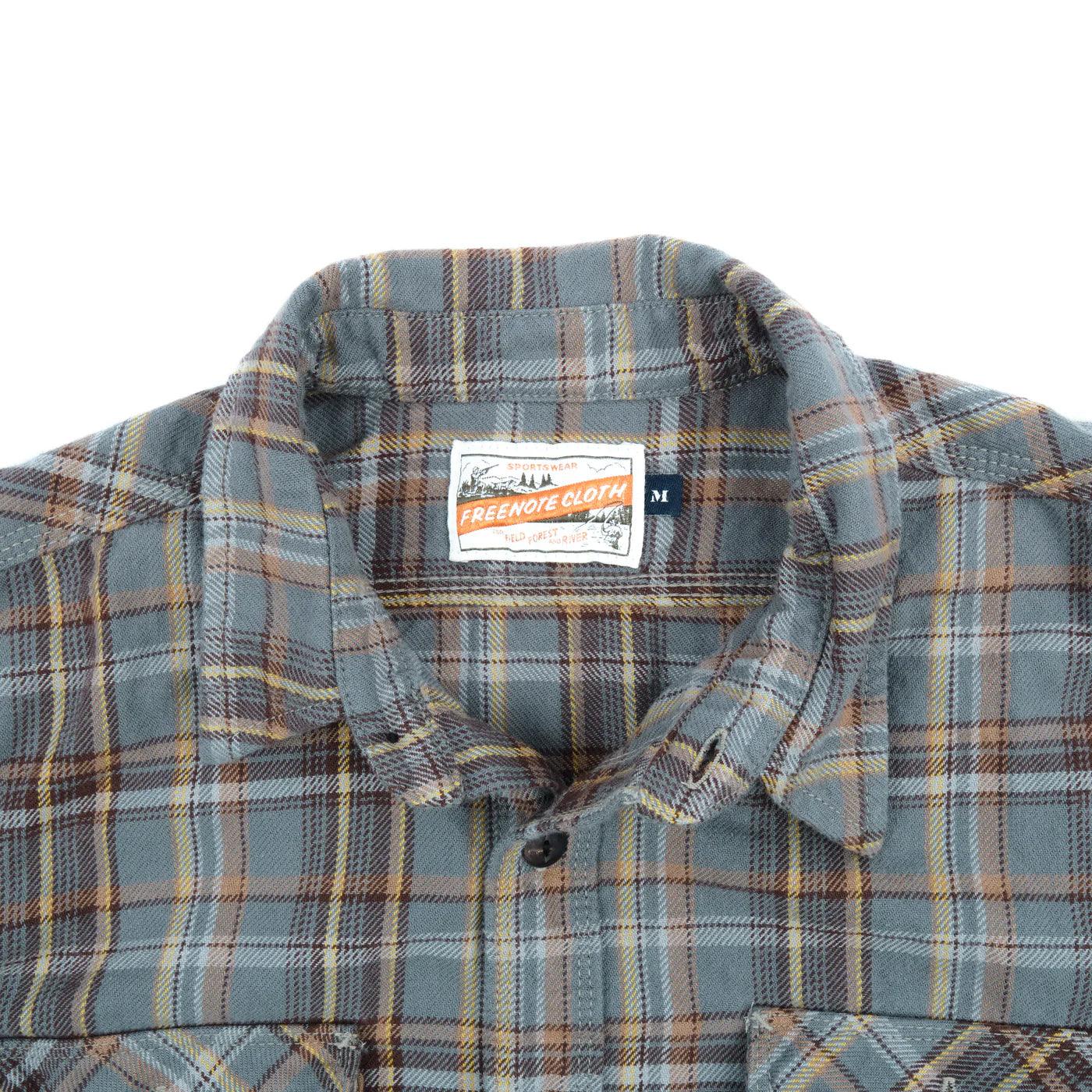 Freenote Cloth Jepson Flannel - Grey Plaid