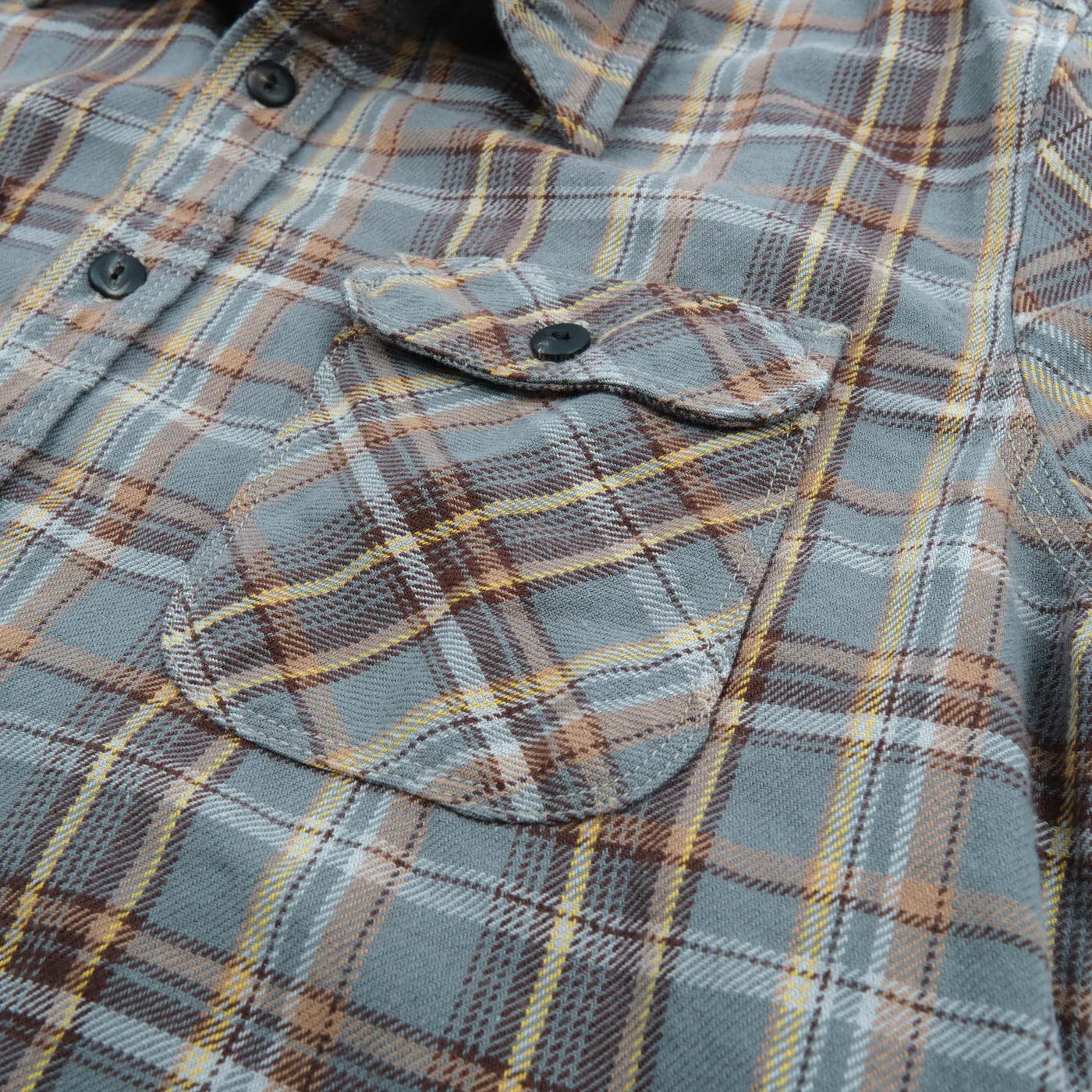 Freenote Cloth Jepson Flannel - Grey Plaid