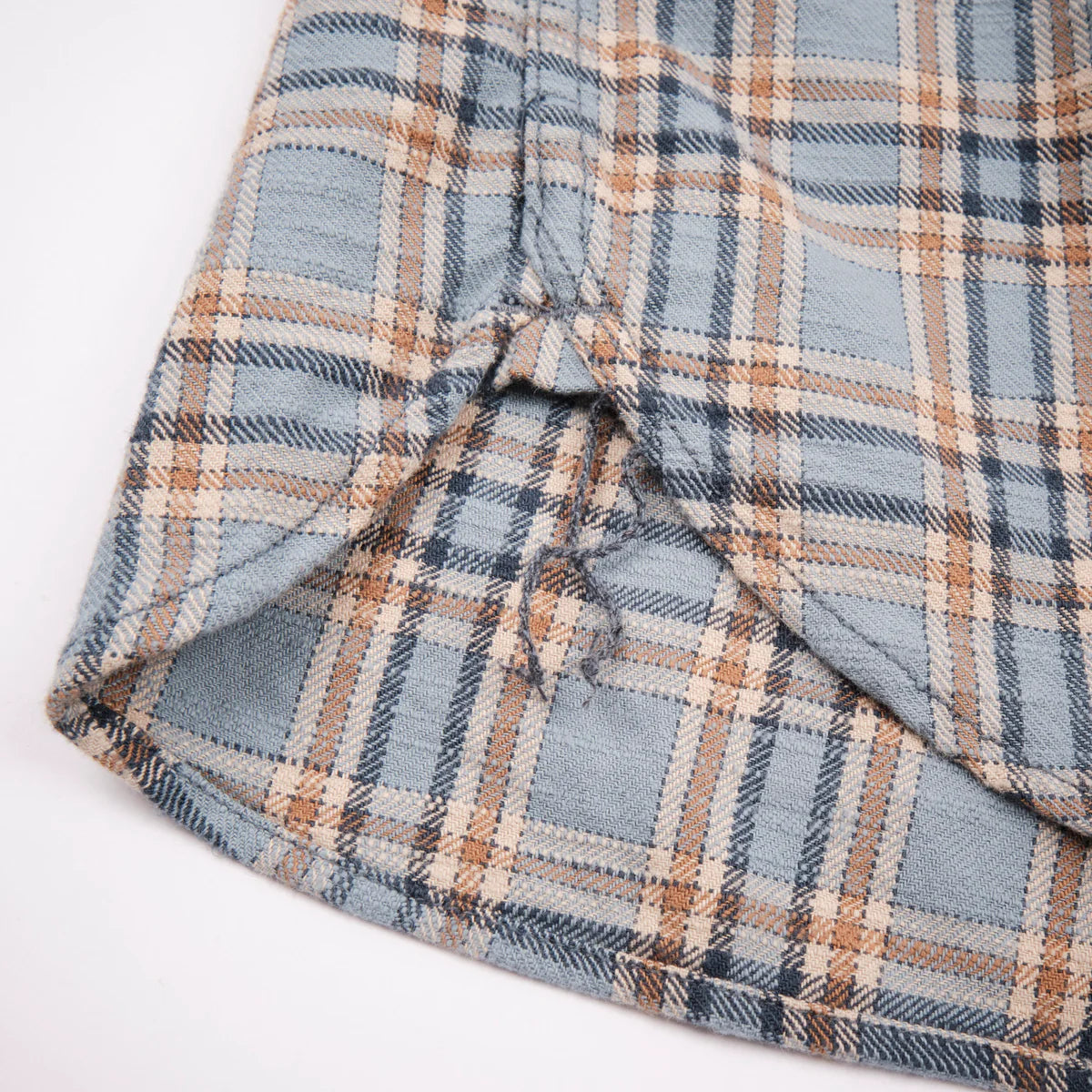 Freenote Cloth Currant Shirt - Blue Dun Plaid