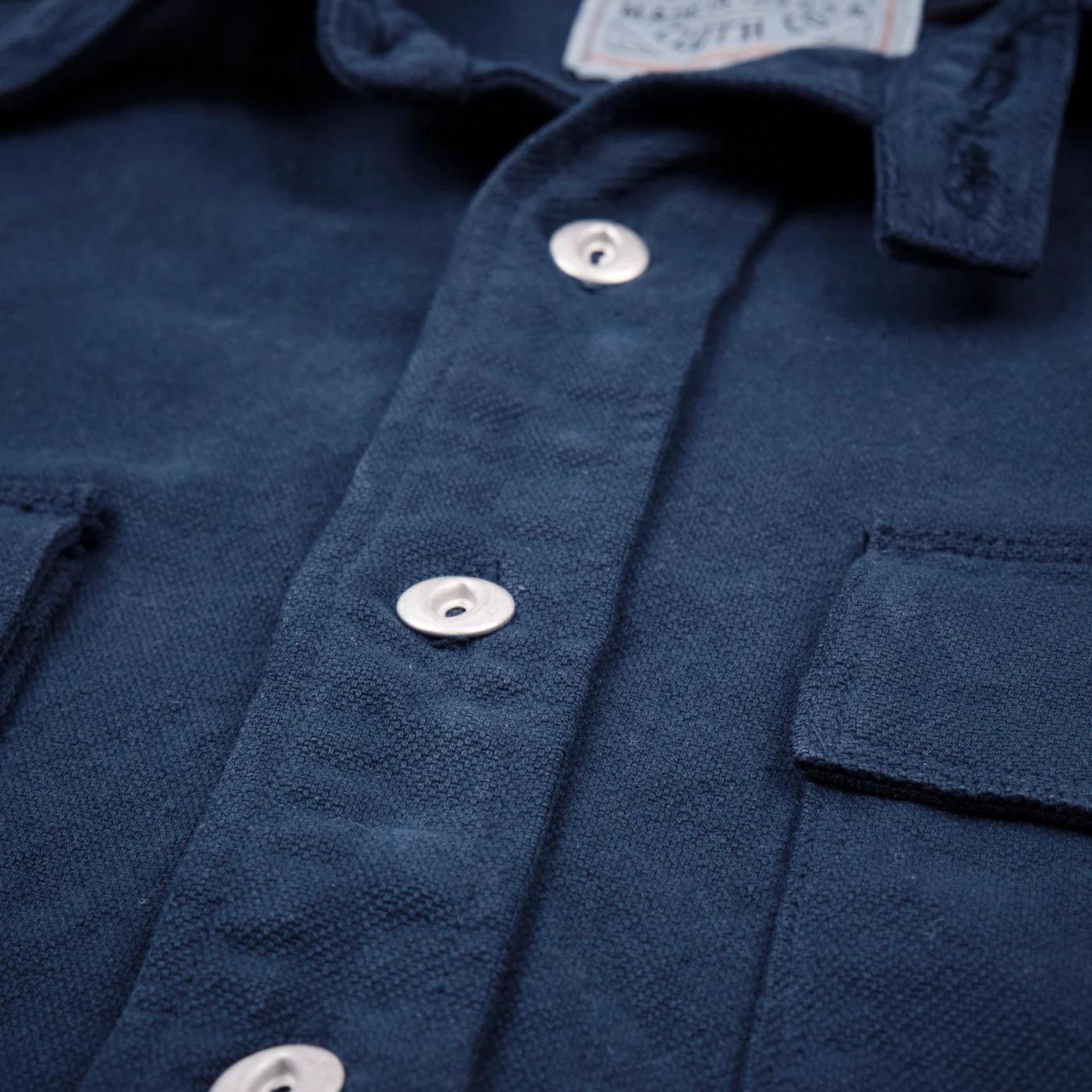 Freenote Cloth Scout Shirt - Mineral Blue Twill