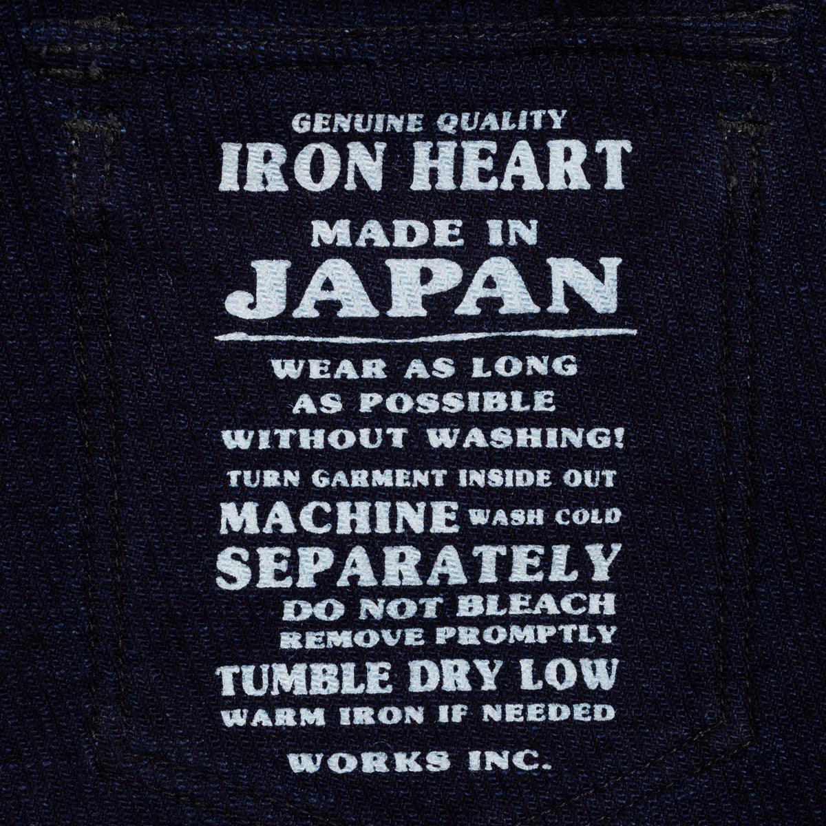 Iron Heart IHSH-208-IND 14oz Kersey Western Shirt - Indigo