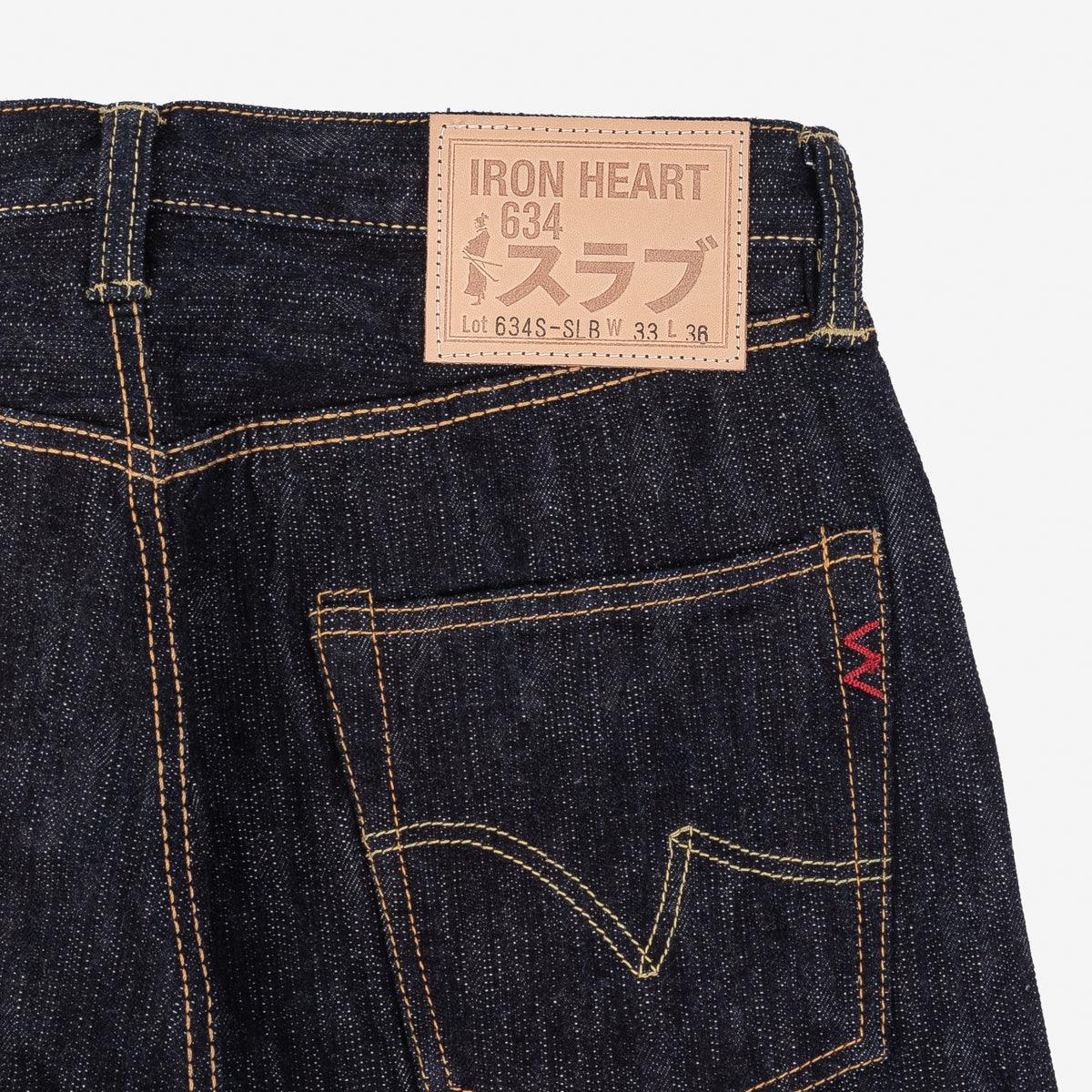 Iron Heart IH-634S-SLB 16oz Slubby Selvedge Denim Straight Cut Jeans - |  Guilty Party