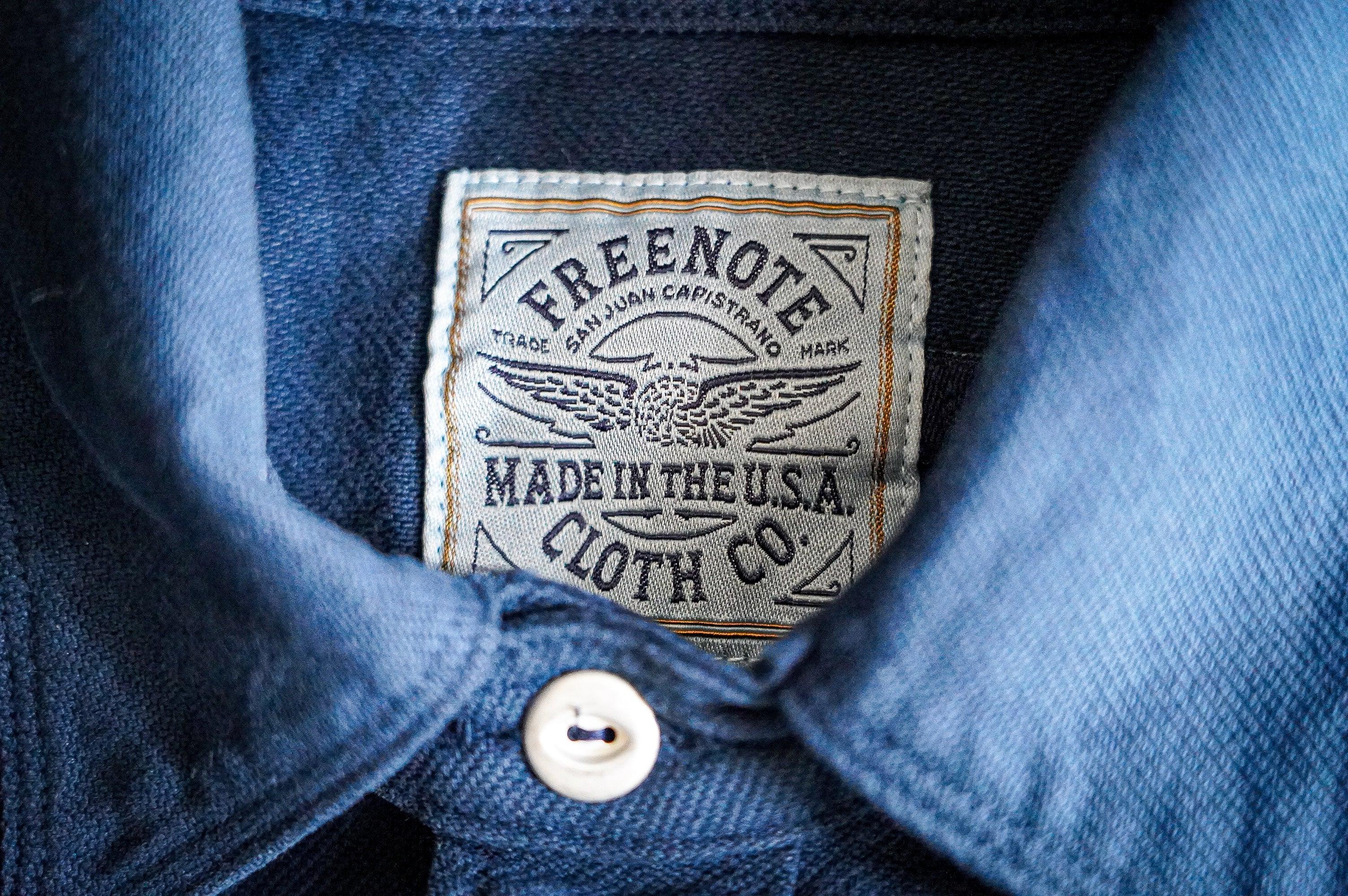 Freenote Cloth Scout Shirt - Mineral Blue Twill