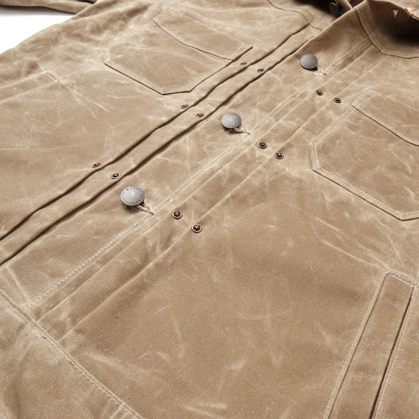 Freenote Cloth RJ-1 Riders Jacket Waxed Canvas - Tobacco