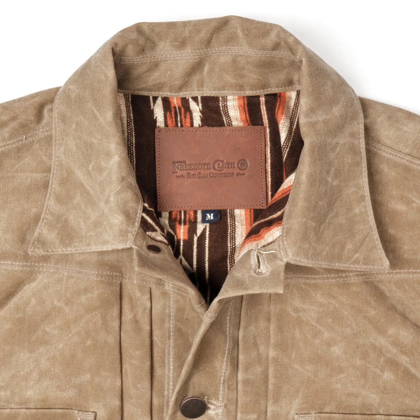 Freenote Cloth RJ-1 Riders Jacket Waxed Canvas - Tobacco