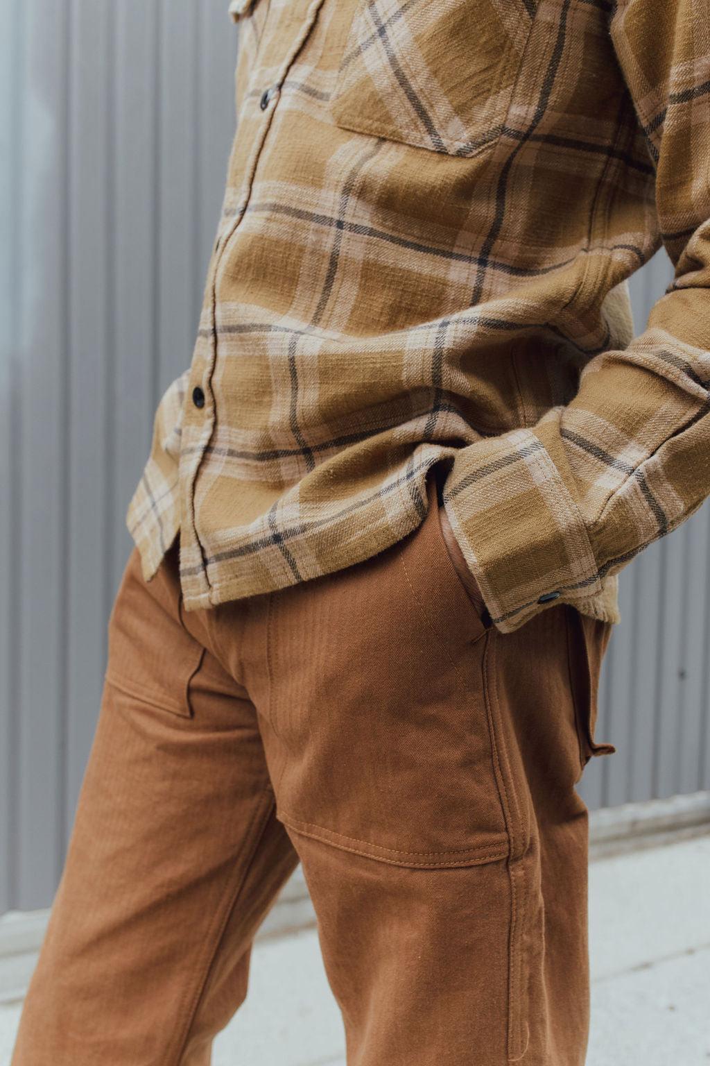 3sixteen HBT Fatigue Pant - Rust Herringbone