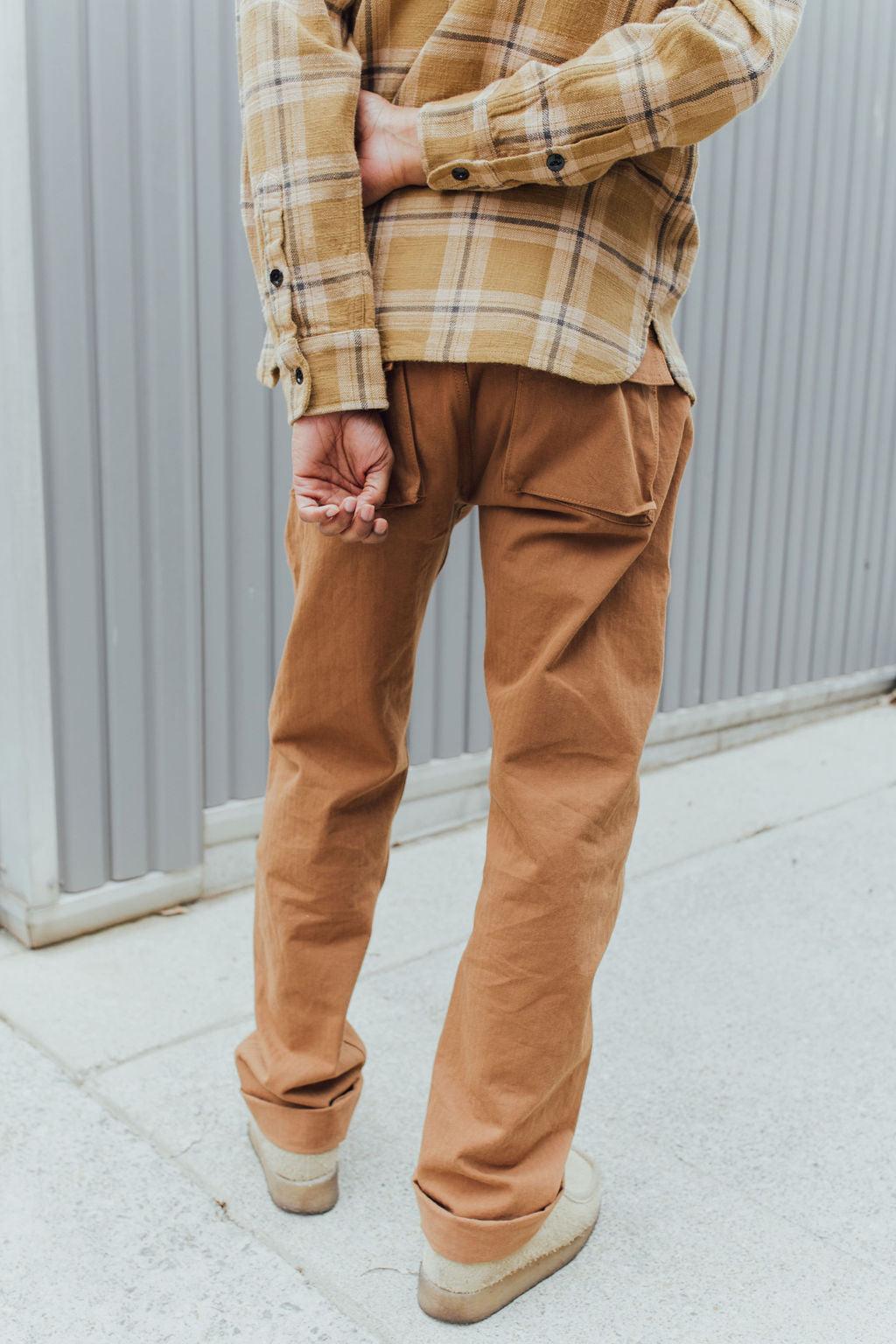 3sixteen HBT Fatigue Pant - Rust Herringbone