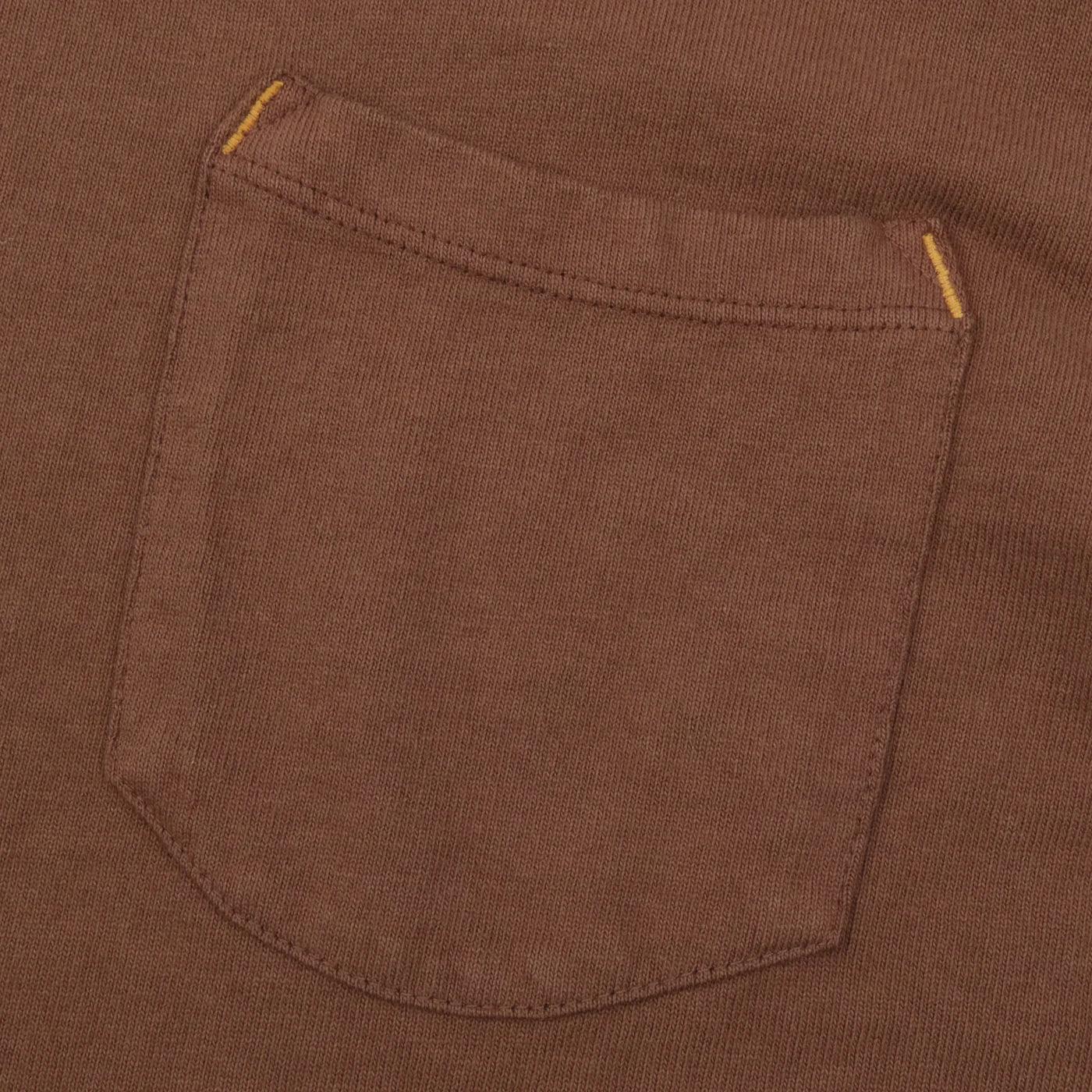 Freenote Cloth Heavyweight 13oz Pocket Tee - Chocolate