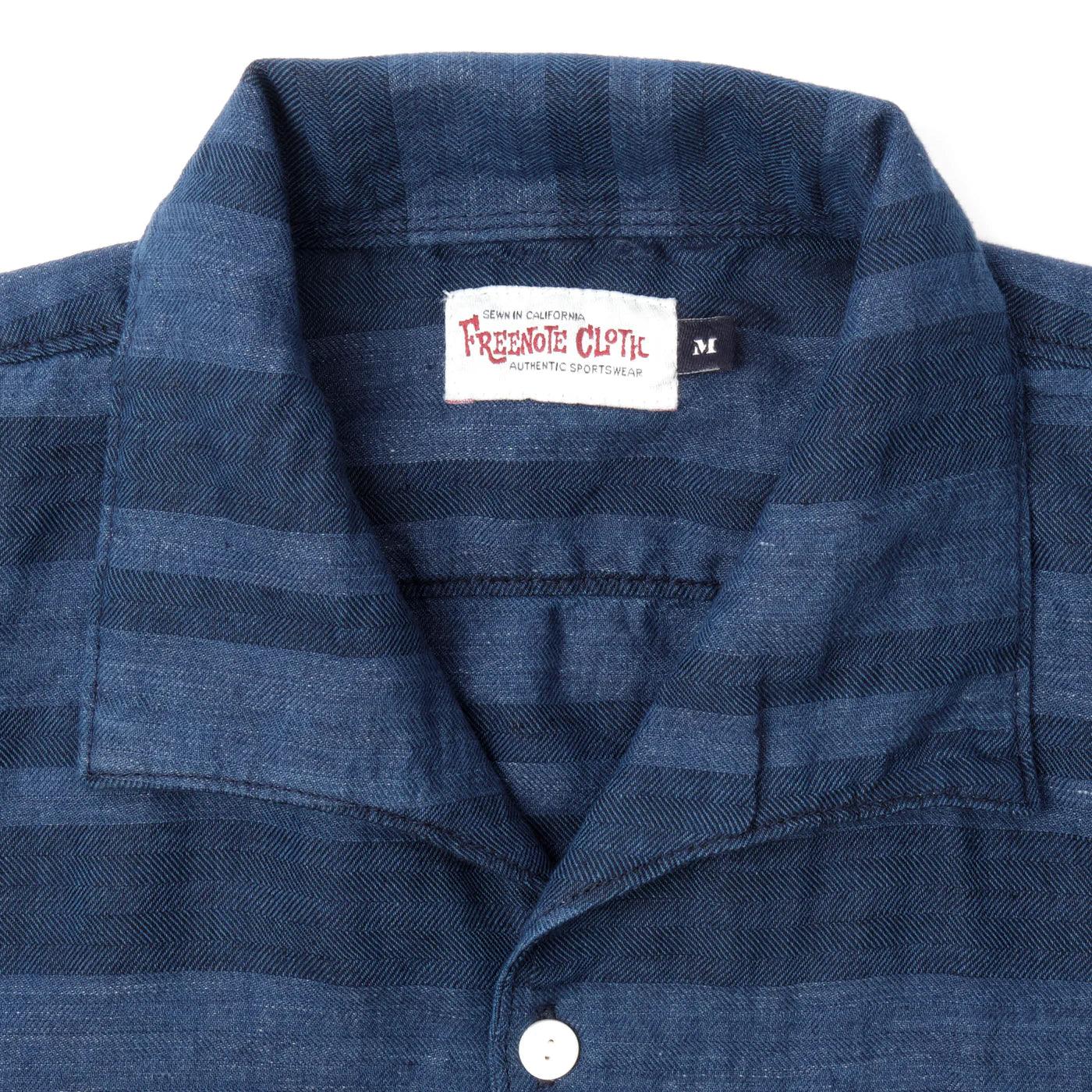 Freenote Cloth Cayucos Shirt - Indigo Stripe