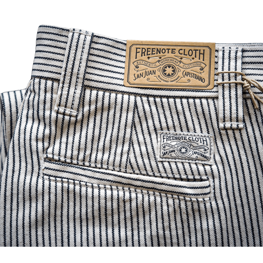 Freenote Cloth Deck Pant Straight Fit - Natural Stripe