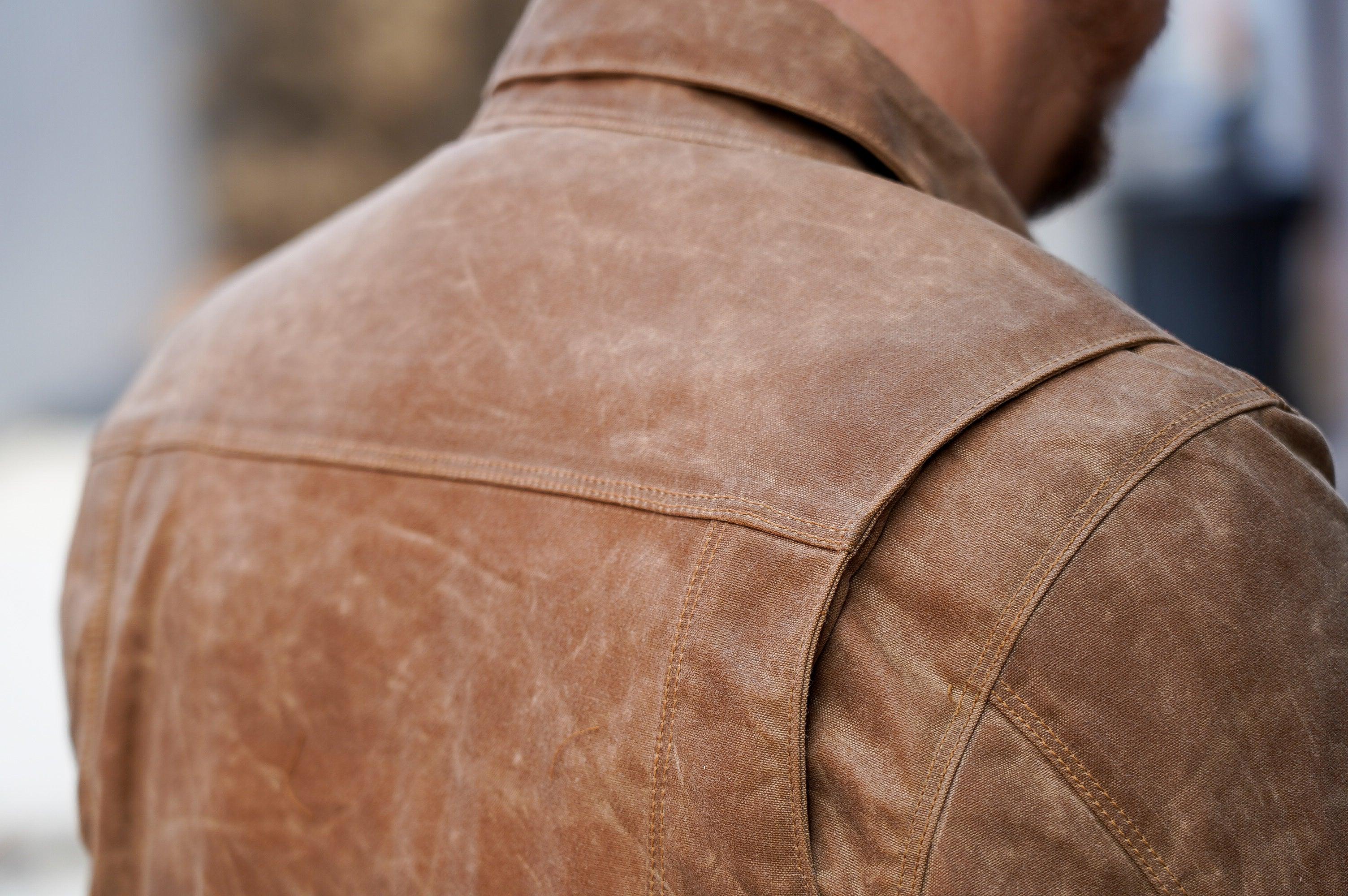 Freenote Cloth RJ-1 Riders Jacket Waxed Canvas - Rust - Guilty Party